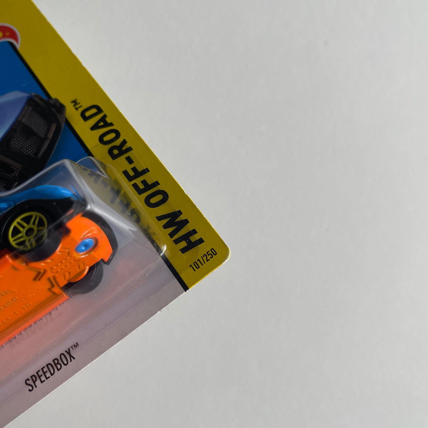 Hot Wheels Speedbox (Blue) Long Card (Damaged) HW Off-Road 101/250 Treasure Hunt