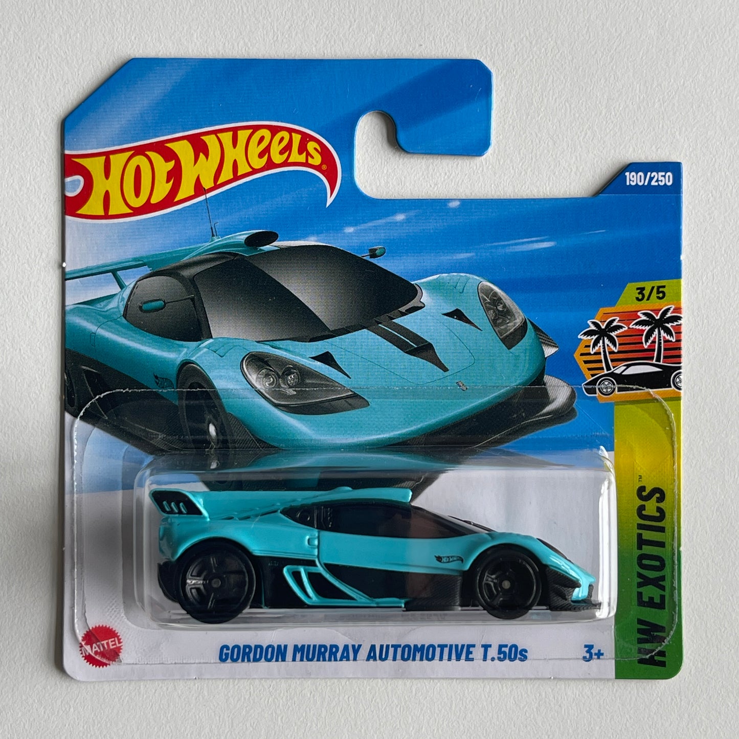 Hot Wheels Gordon Murray Automotive T.50s (Turquoise) Short Card HW Exotics 190/250