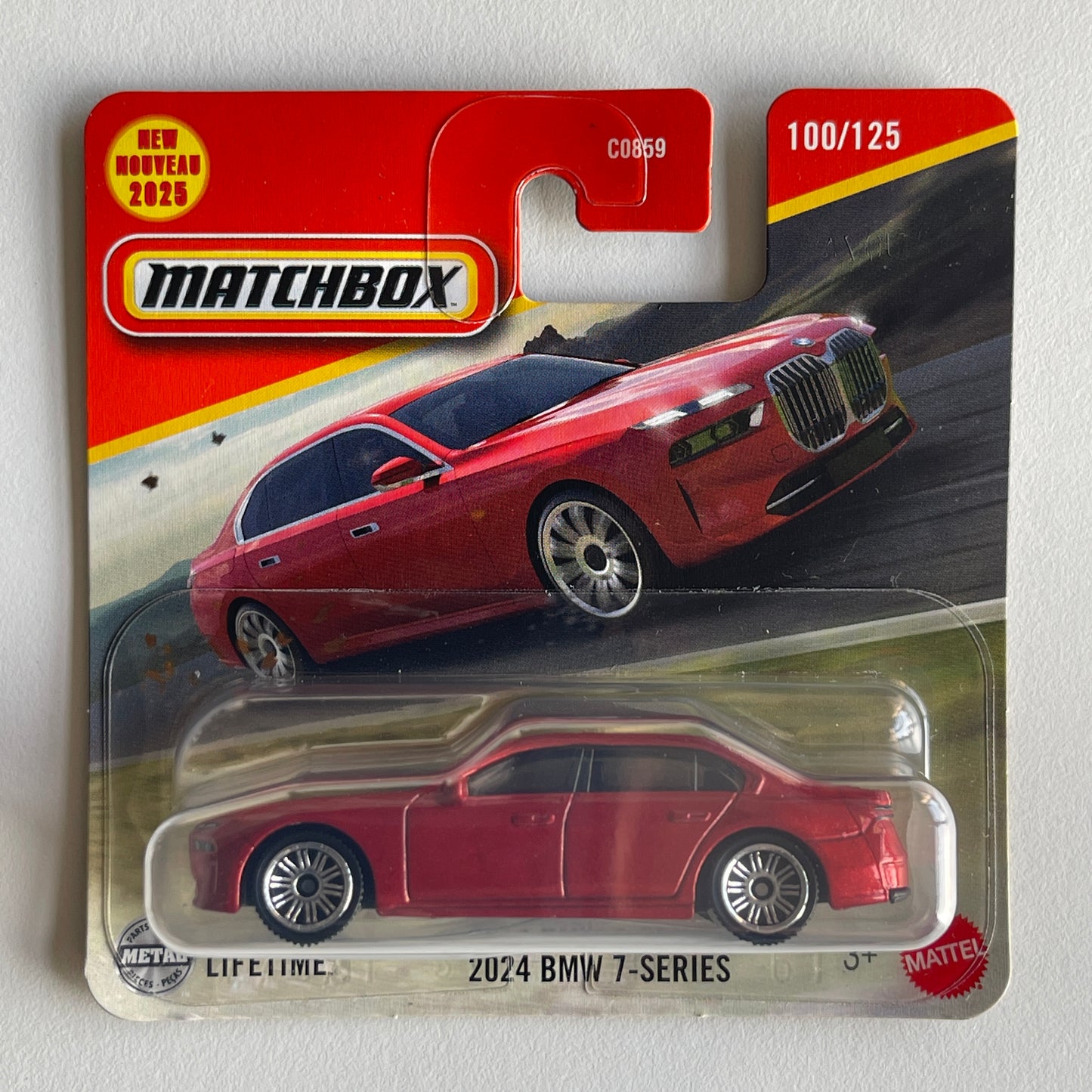 Matchbox 2024 BMW 7-Series (Red) Short Card