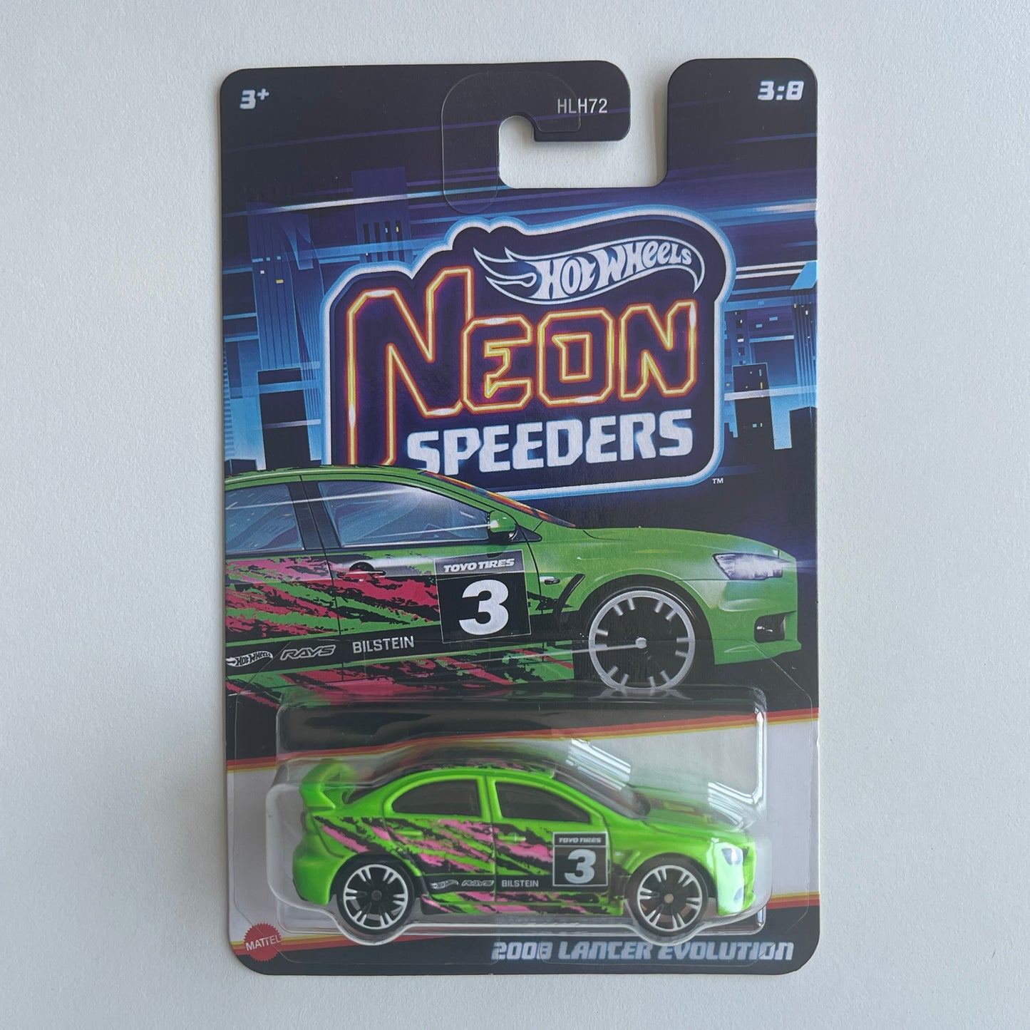 Hot Wheels Neon Speeders 2008 Mitsubishi Lancer Evolution