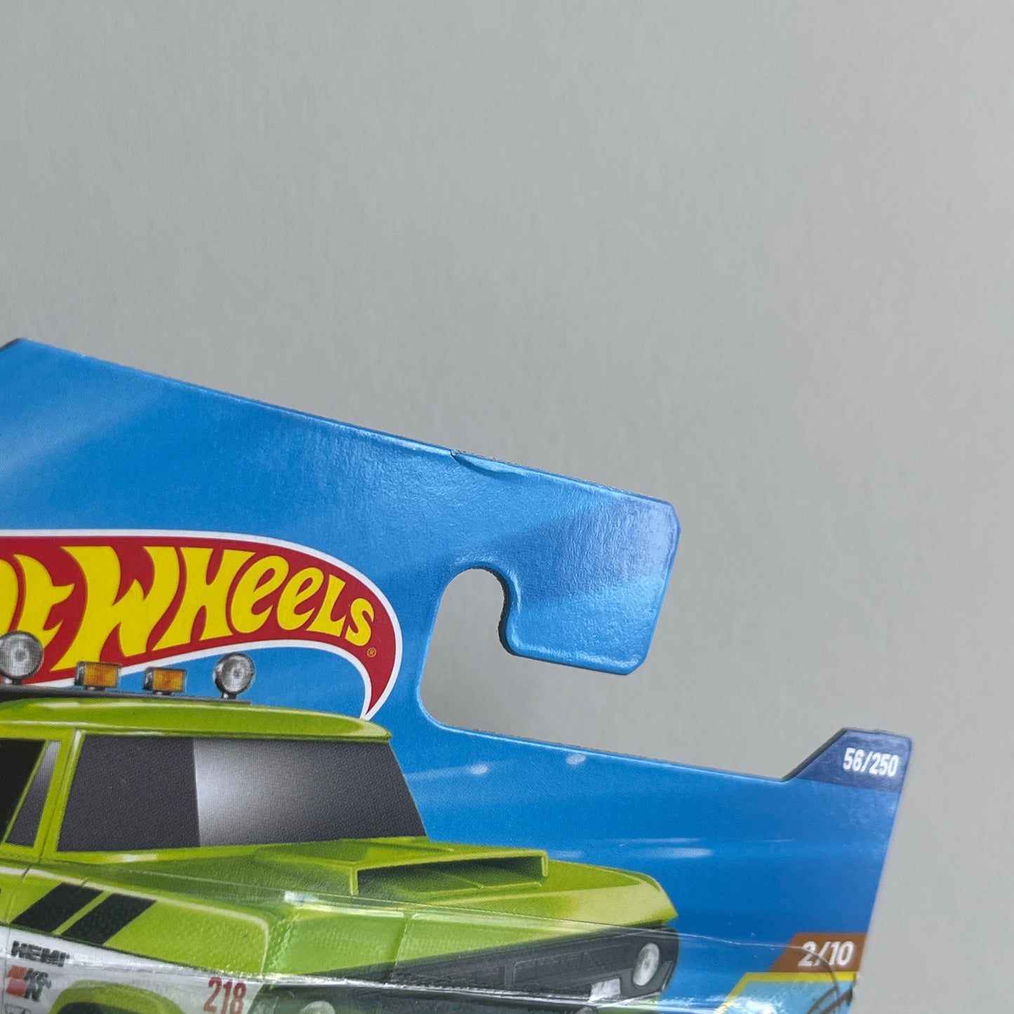 Hot Wheels '70 Dodge Power Wagon (Green) Short Card (Damaged) HW Dirt 56/250