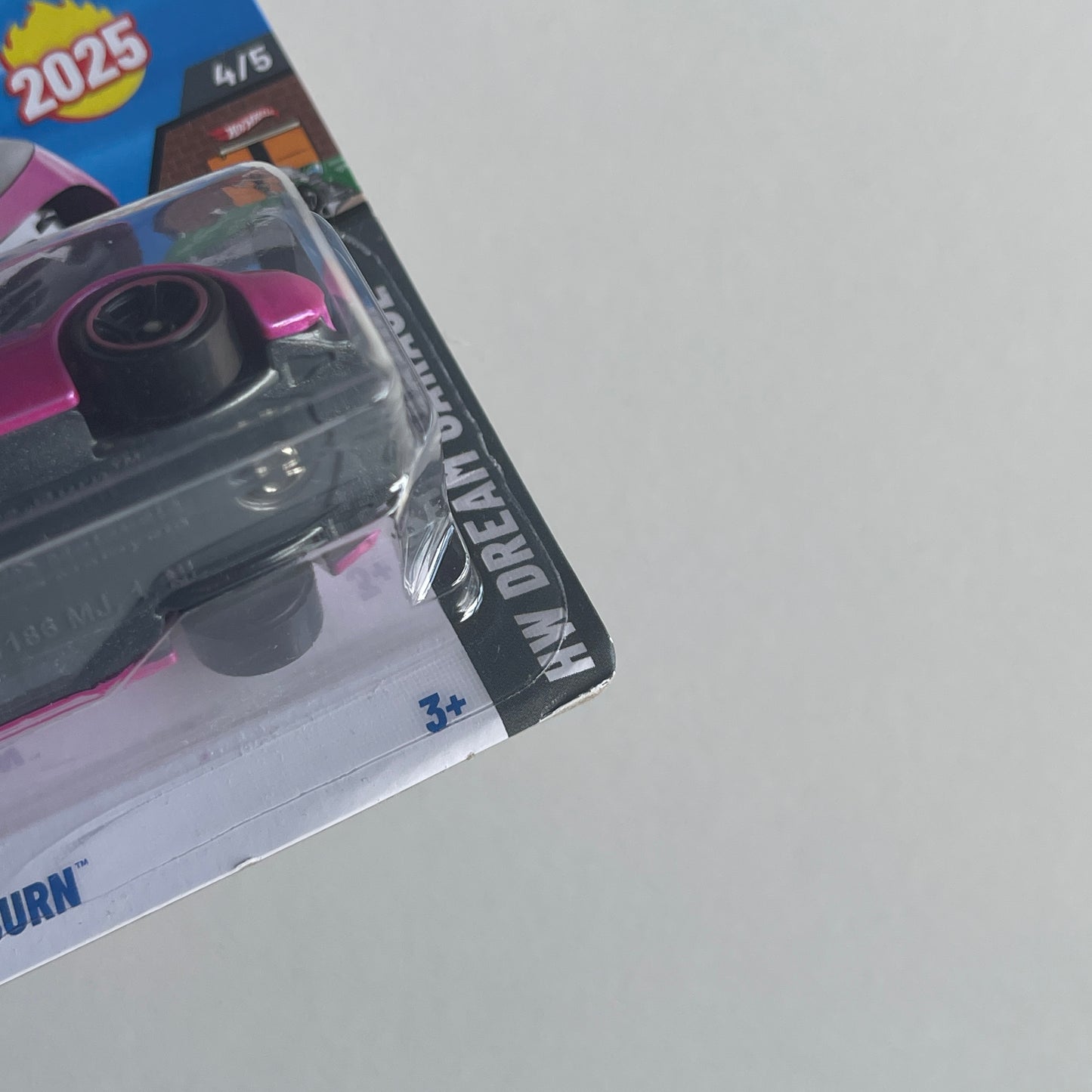 Hot Wheels Netflix Slide-Burn (Pink) Short Card (Damaged) HW Dream Garage 108/250