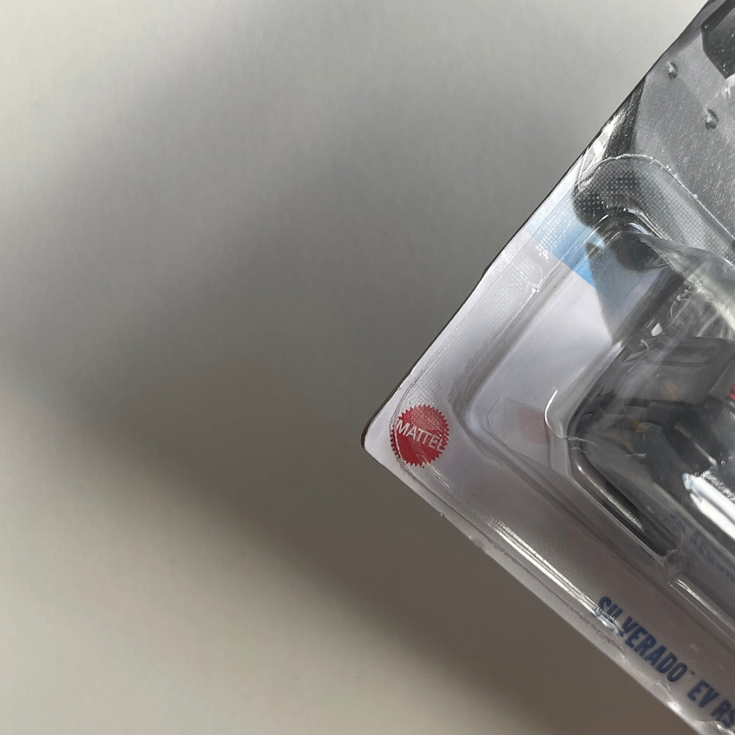 Hot Wheels Silverado EV RST (Grey) Short Card (Damaged) HW EV 86/250