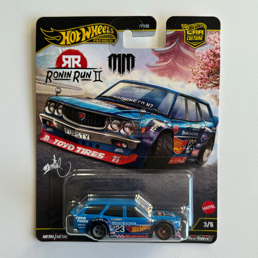 Hot Wheels MAD MIKE MAZDA RX-3 10台 Hot Wheels [2025 Ronin Run 2] Mad Mike Mazda RX-3 Wagon – Hobby Cars