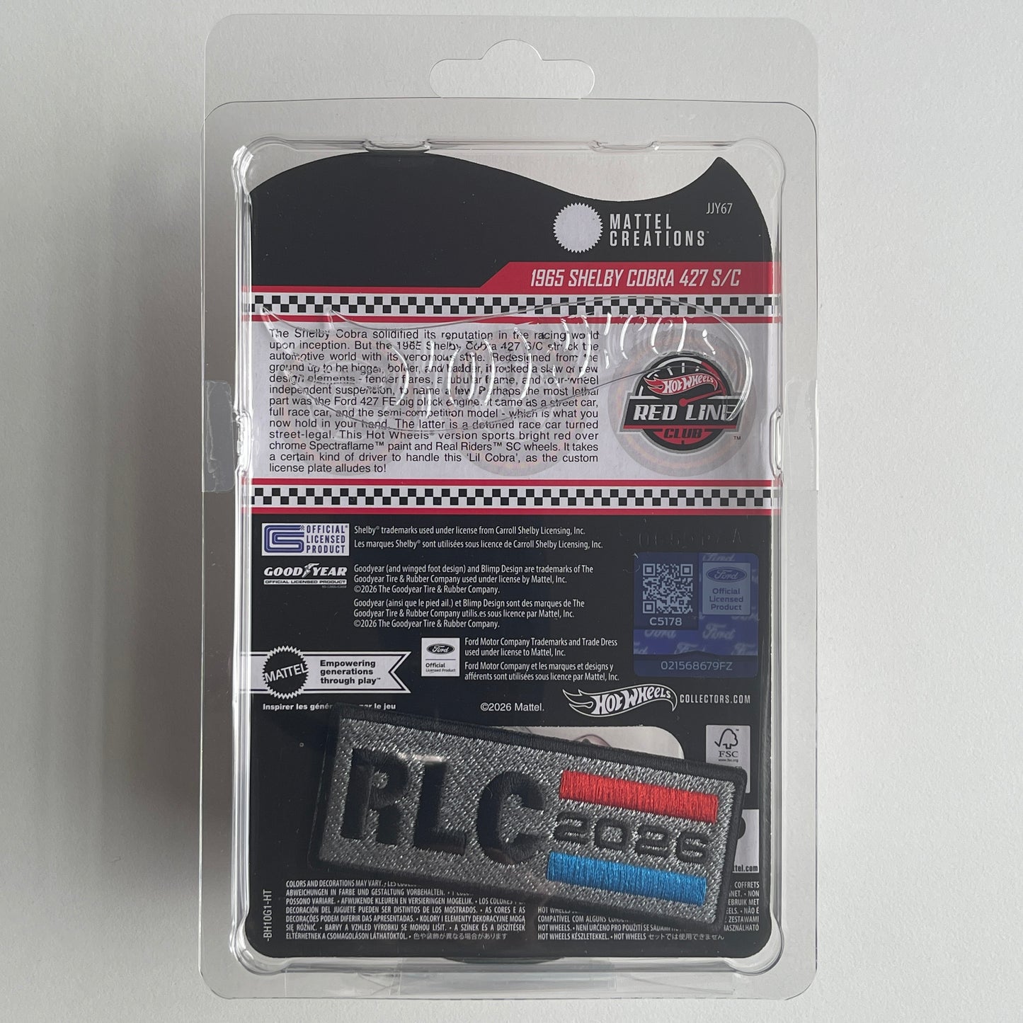 Hot Wheels Collectors 2026 RLC Exclusive 1965 Shelby Cobra 427 S/C