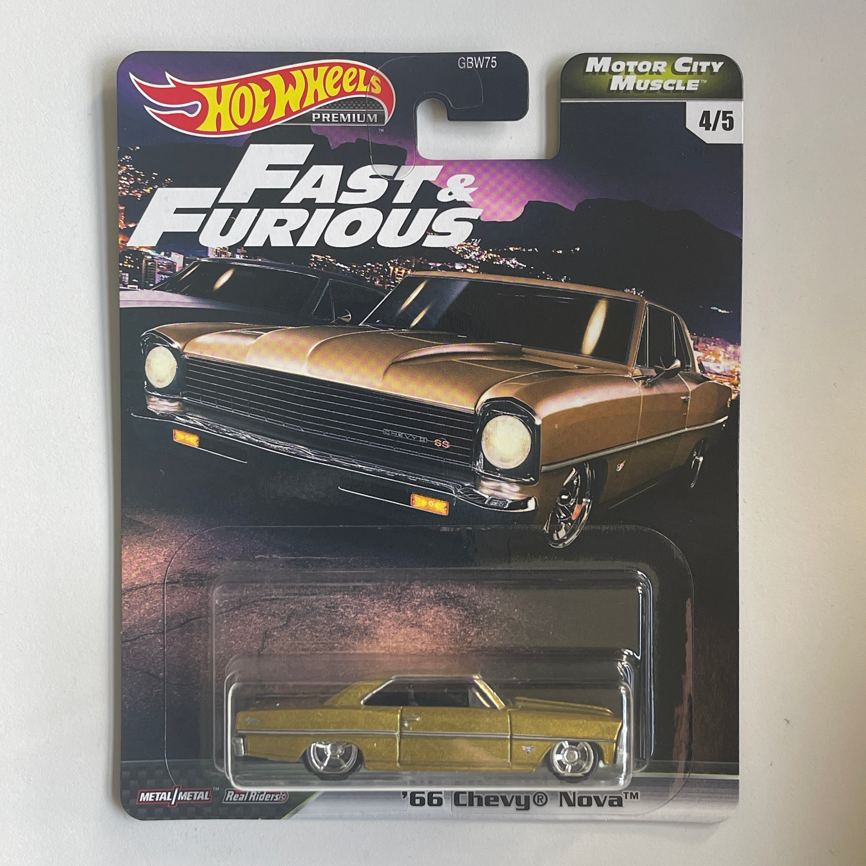 Hot Wheels '66 Chevy Nova - HW Showroom 231/250 Teal 1:64 Scale Diecast Car