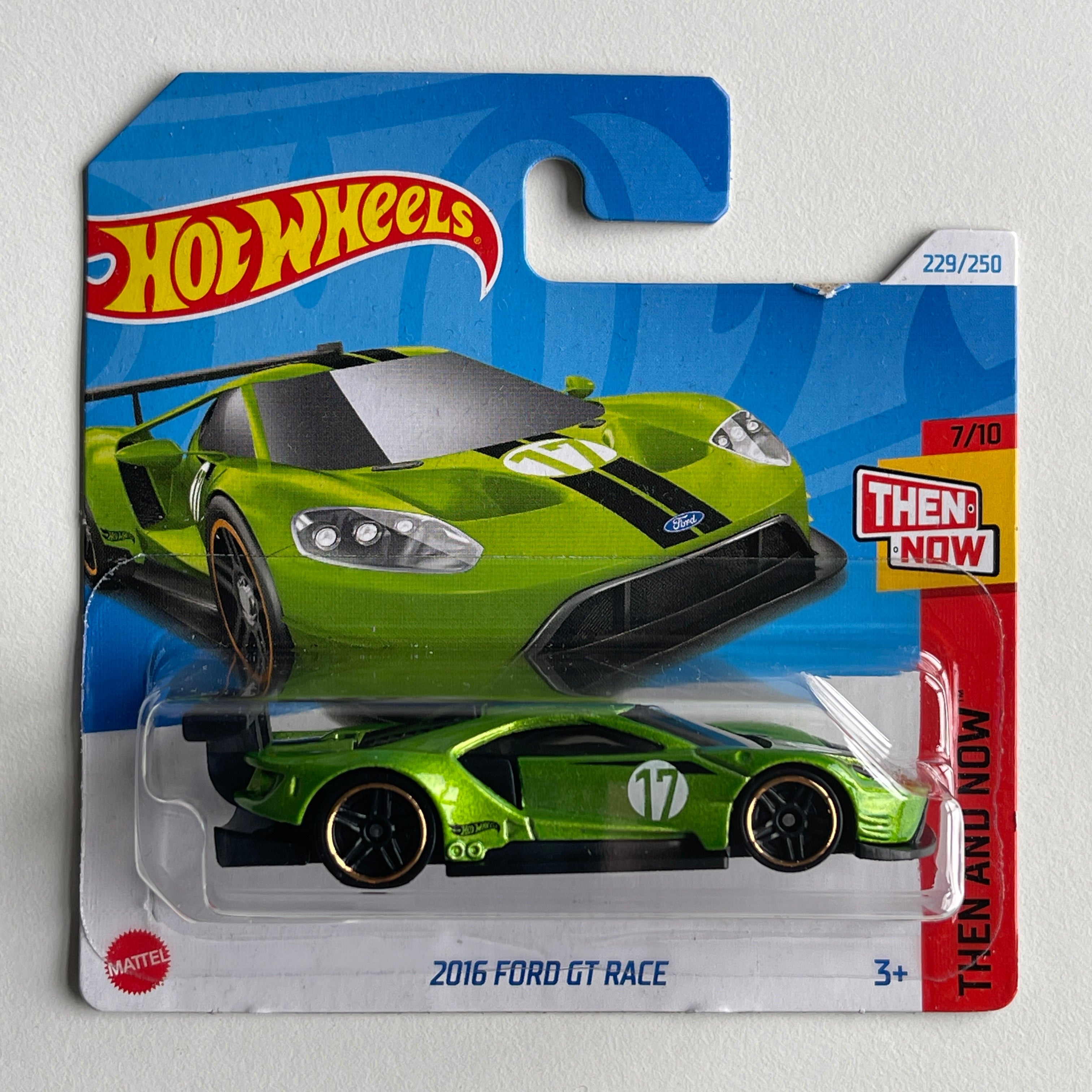 Hot Wheels 2016 Ford GT Race Green Short Card Damaged Then And Now