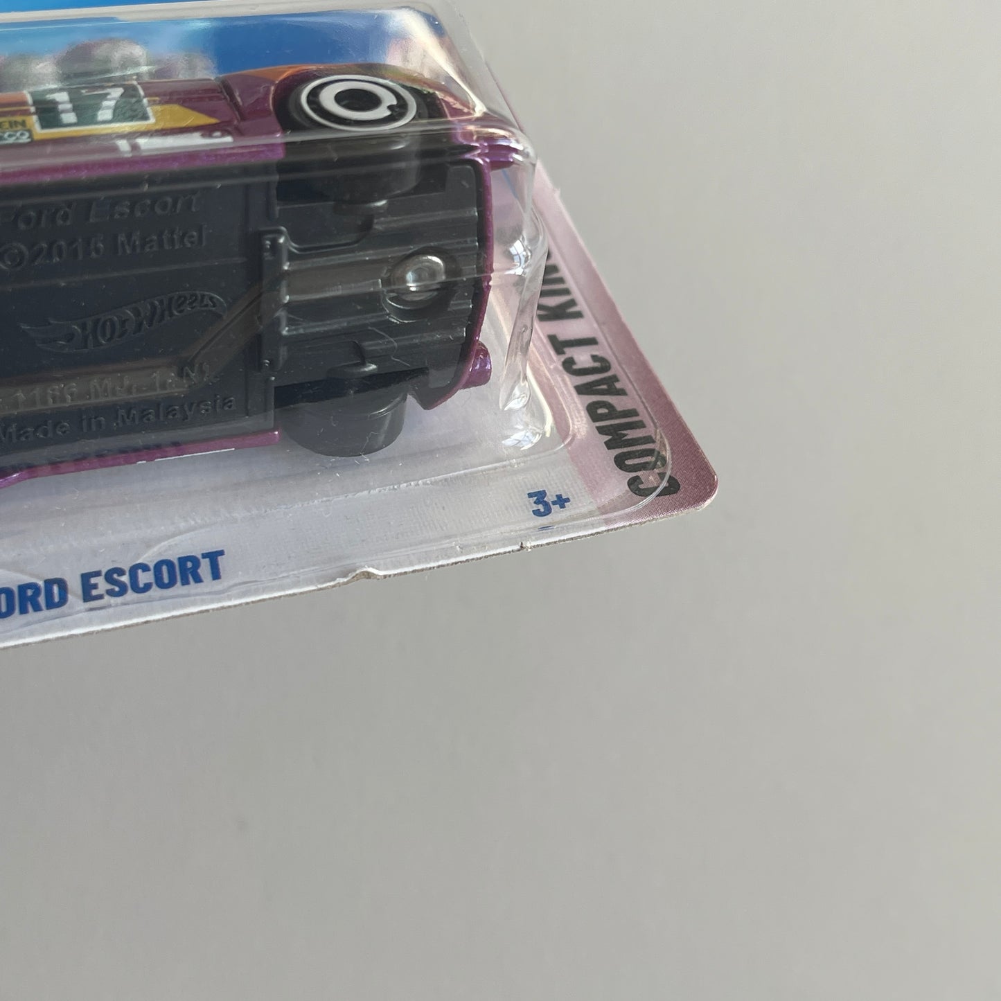 Hot Wheels Ford Escort (Purple) Short Card (Damaged) Compact Kings 113/250