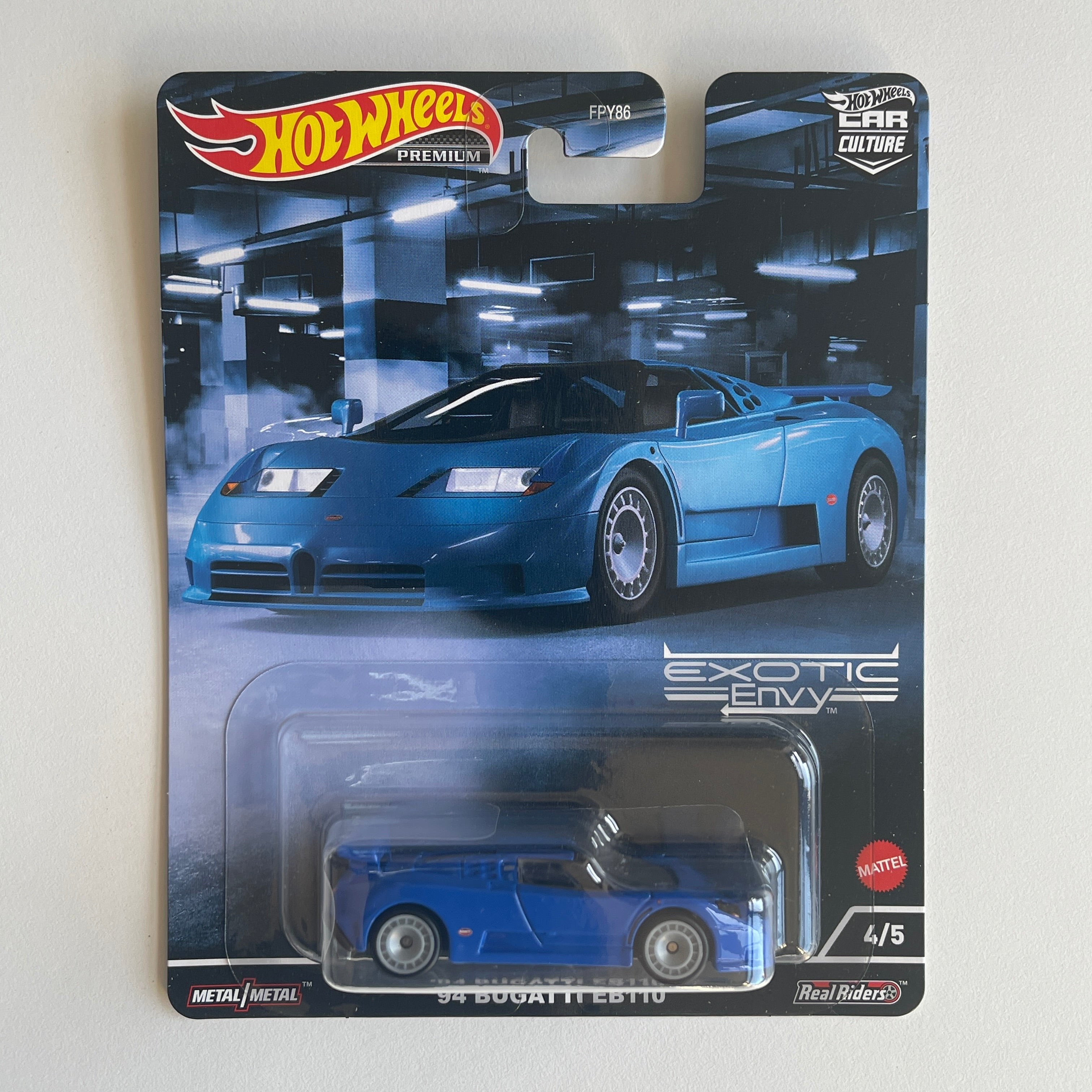 2022 Hot Wheels 1:64 Car Culture Exotic Envy 1994 Bugatti EB110 Diecast HCJ89 2022 Hot Wheels 1:64 Car Culture Exotic Envy 1994 Bugatti EB110 Diecast HCJ89