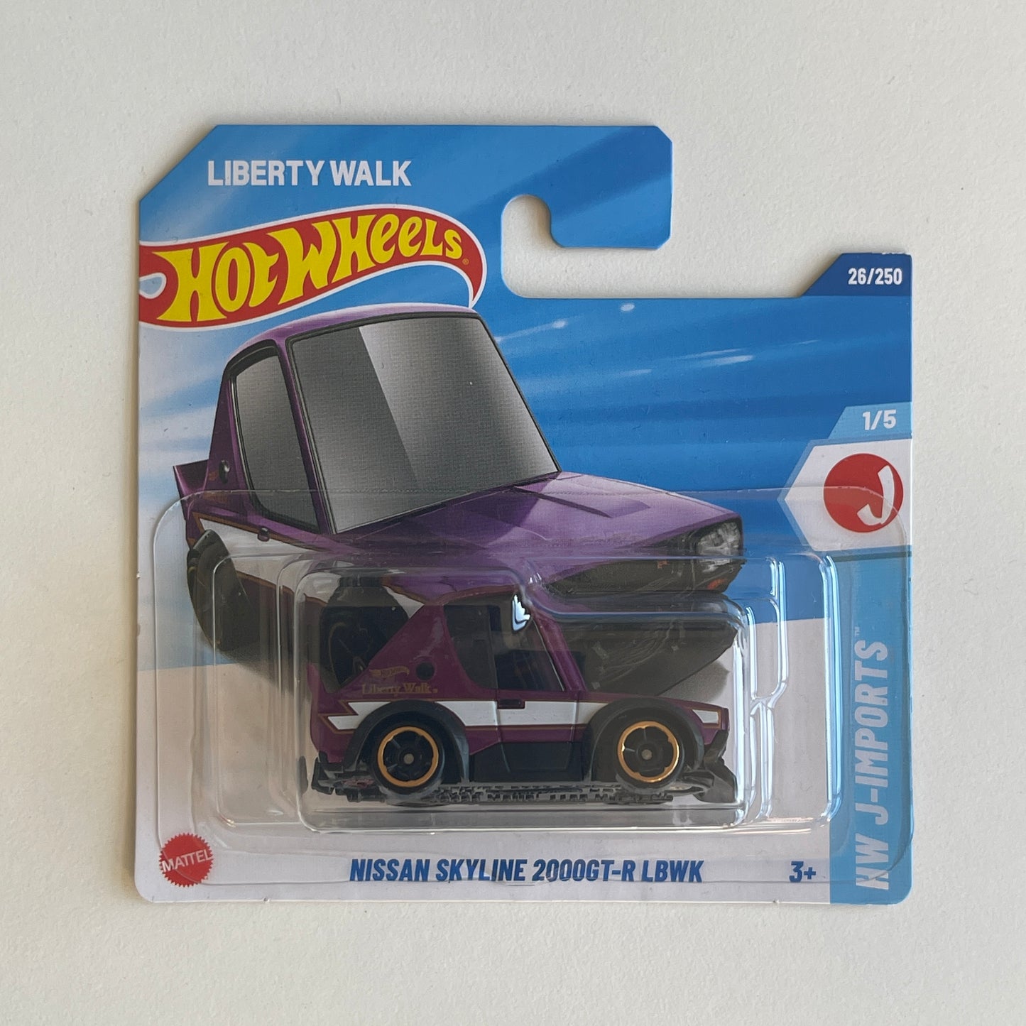Hot Wheels Nissan Skyline 2000GT-R LBWK (Purple) Short Card HW J-Imports 26/250