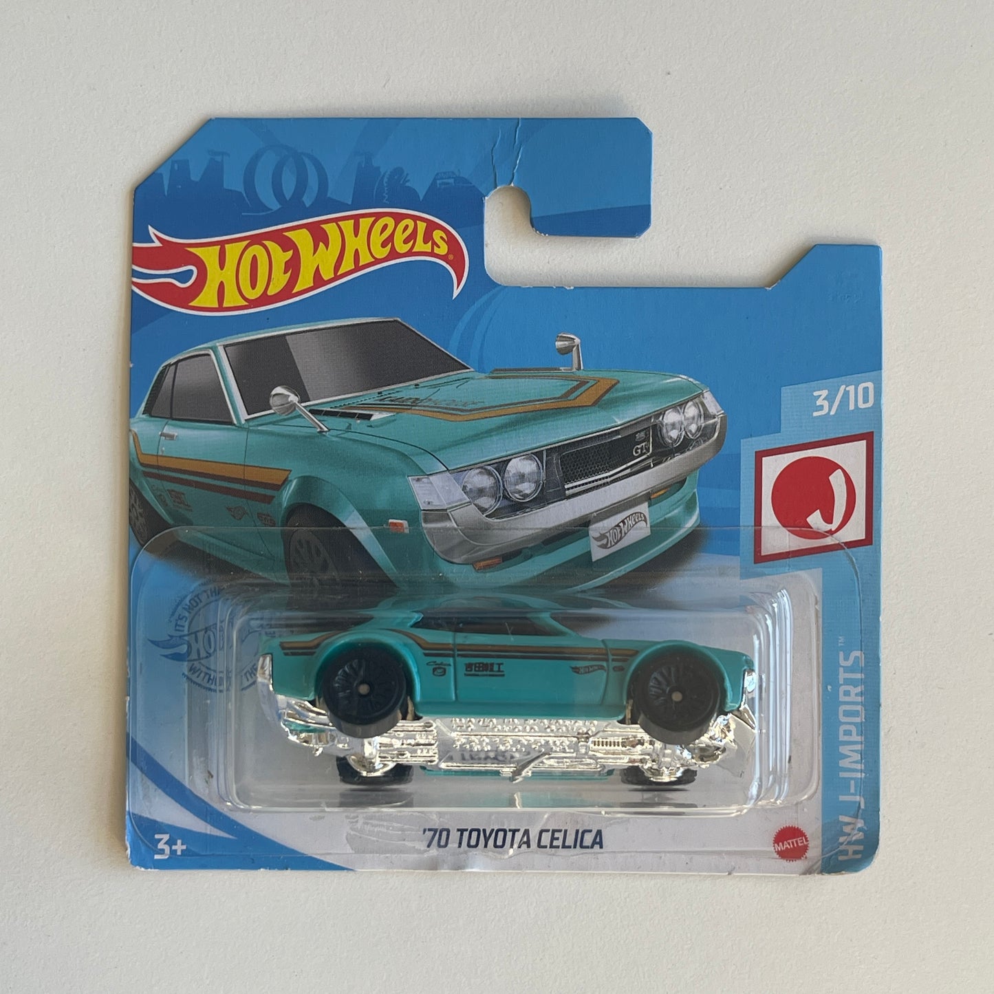 Hot Wheels '70 Toyota Celica (Green) Short Card (Damaged) HW J-Imports 151/250