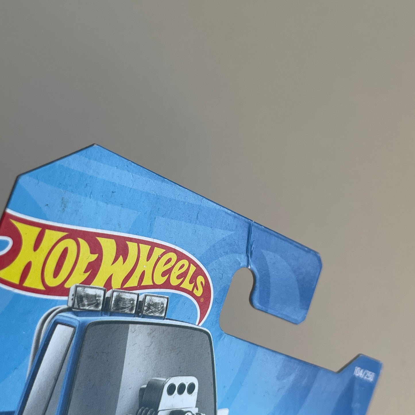 Hot Wheels Toon'd '83 Chevy Silverado (Blue) Short Card (Damaged) Tooned 104/250