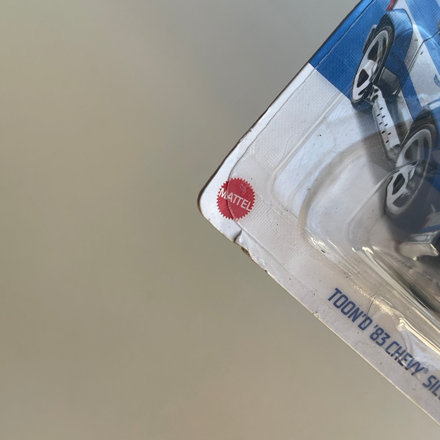 Hot Wheels Toon'd '83 Chevy Silverado (Blue) Short Card (Damaged) Tooned 104/250