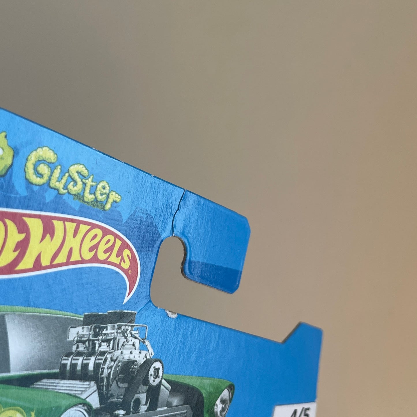Hot Wheels Guster '55 Chevy Bel Air Gasser (Green) Short Card (Damaged) Mattel Games 121/250