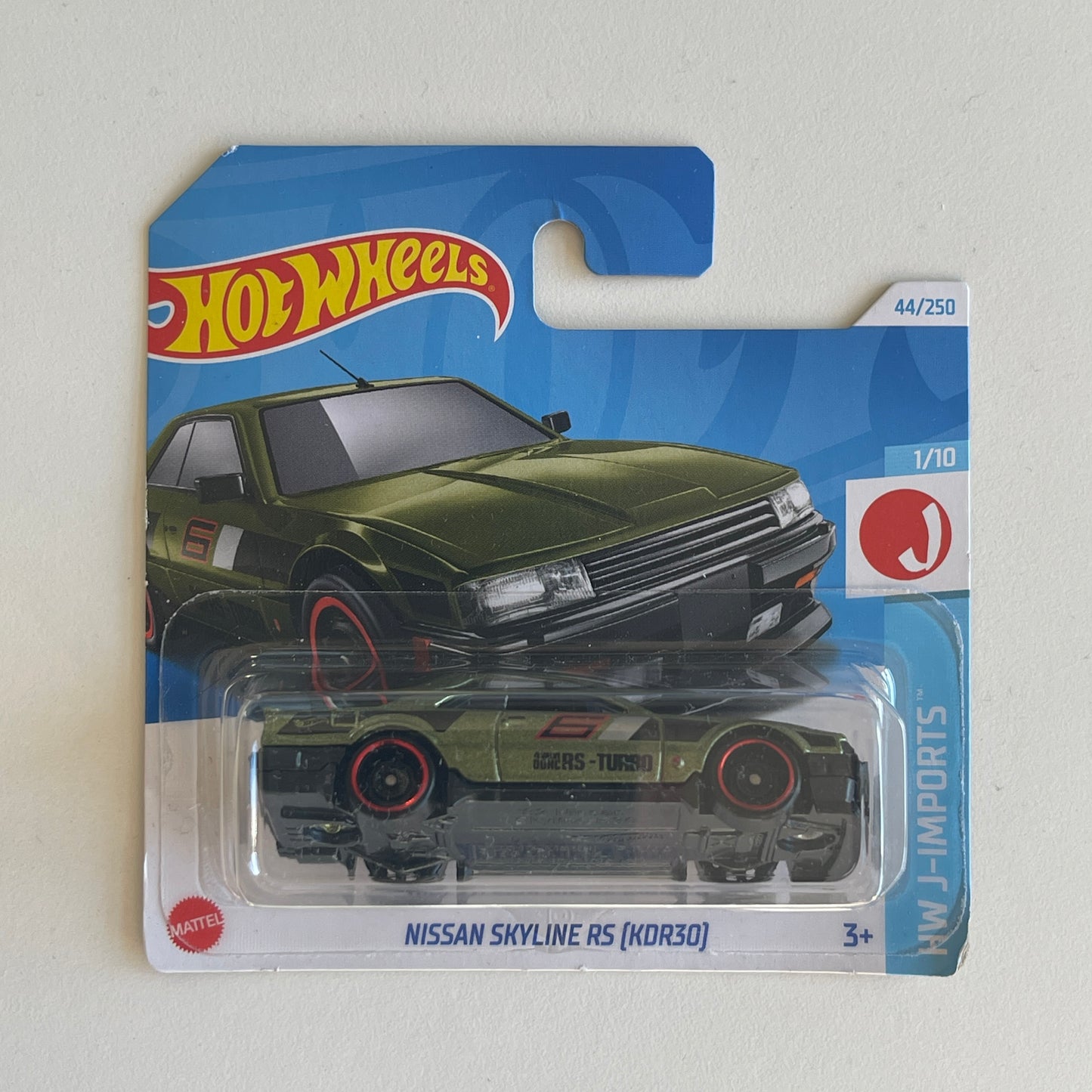 Hot Wheels Nissan Skyline RS (KDR30) (Green) Short Card (Damaged) HW J-Imports 44/250