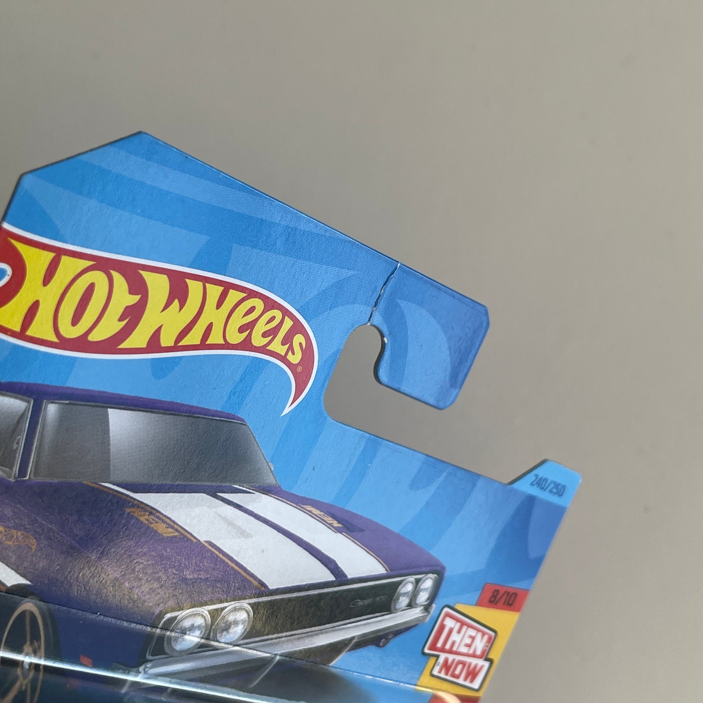 Hot Wheels '69 Dodge Charger 500 (Purple) Short Card (Damaged) Then And Now 240/250