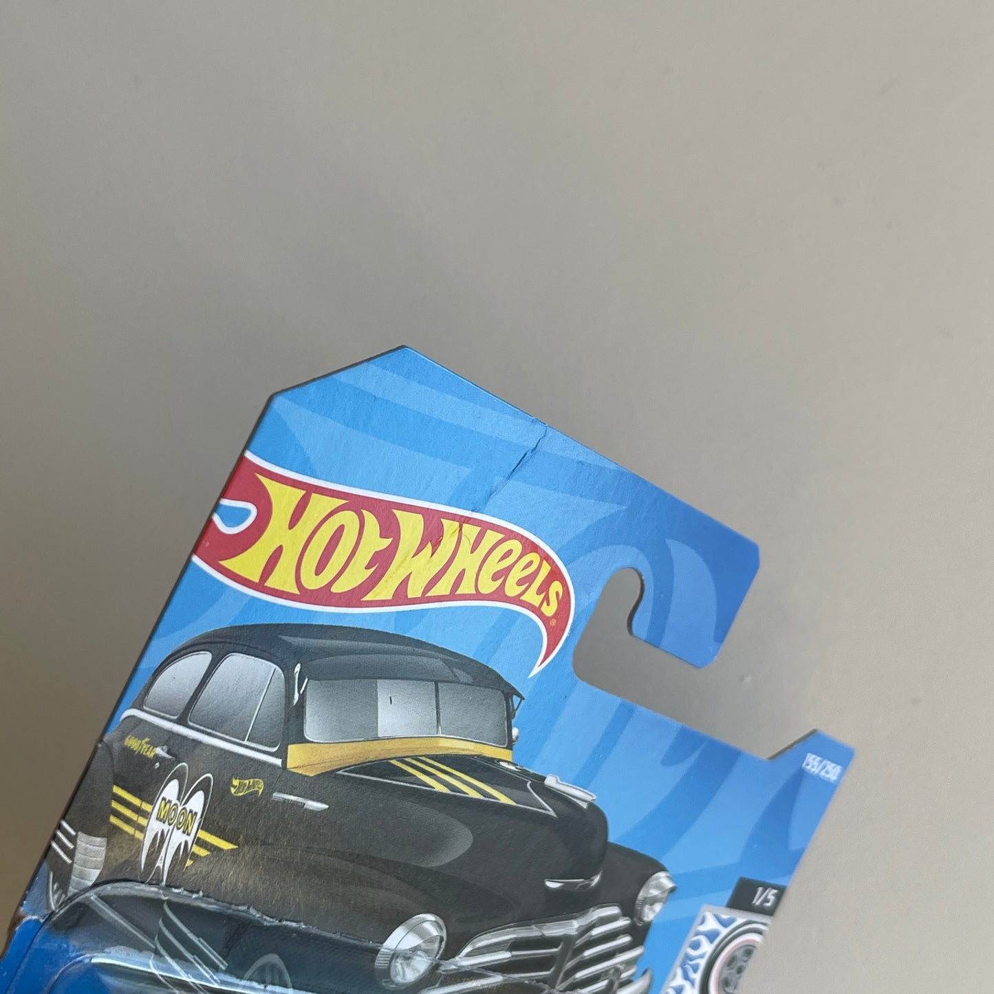 Hot Wheels Mooneyes '47 Chevy Fleetline (Black) Short Card (Damaged) Rod Squad 155/250
