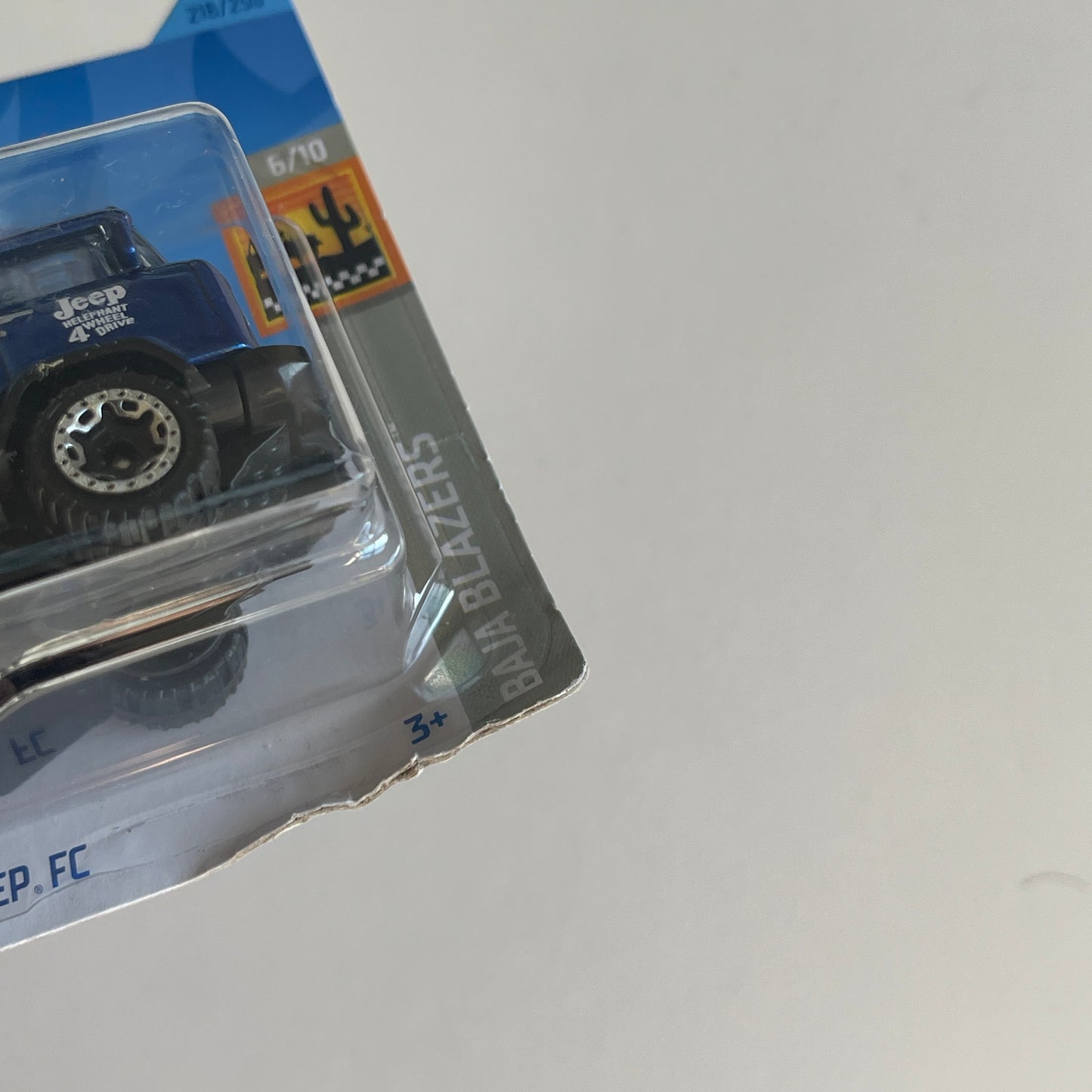 Hot Wheels '57 Jeep FC (Blue) Short Card (Damaged) Baja Blazers 218/250