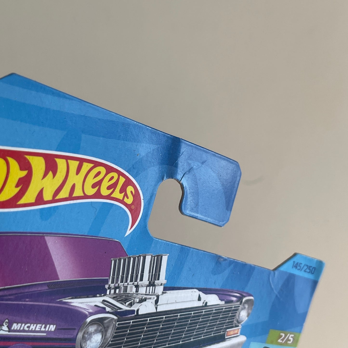 Hot Wheels '64 Nova Wagon Gasser (Purple) Short Card (Damaged) HW Gassers 145/250