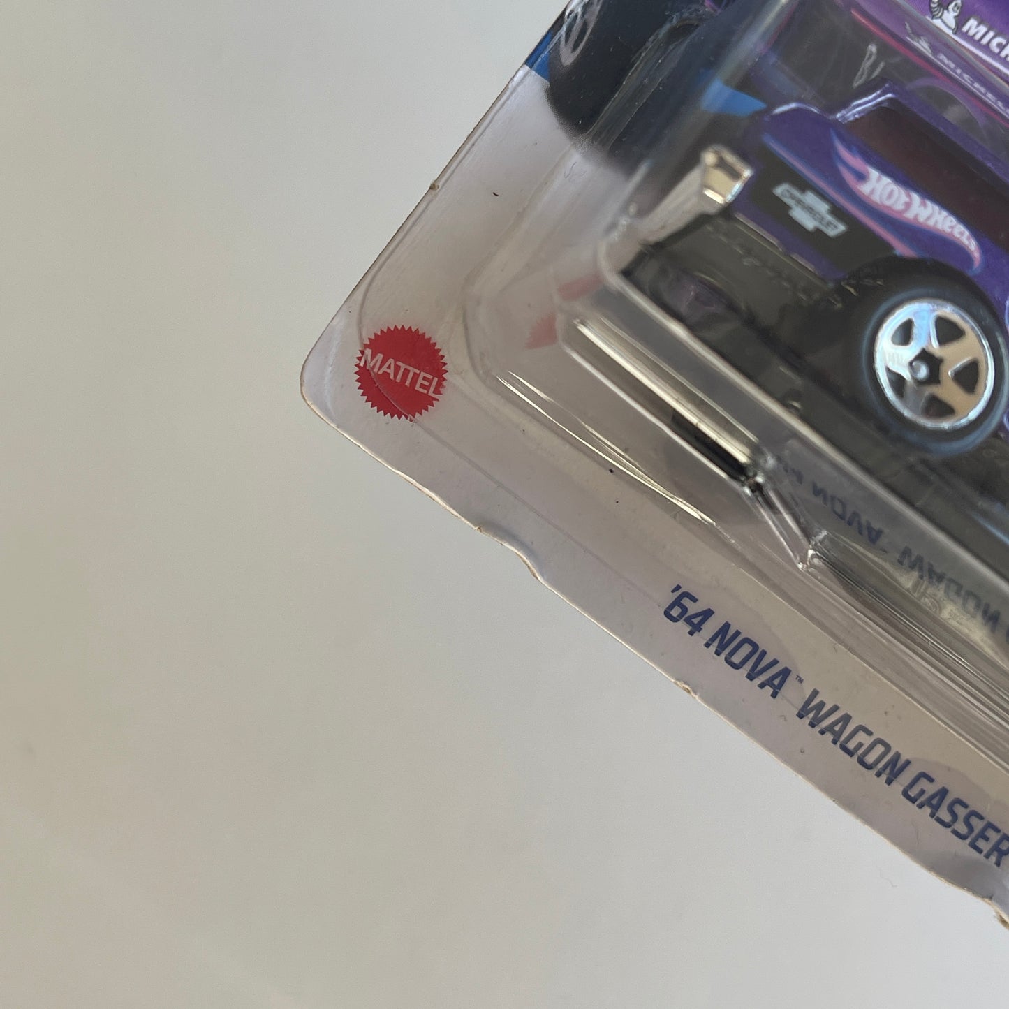 Hot Wheels '64 Nova Wagon Gasser (Purple) Short Card (Damaged) HW Gassers 145/250