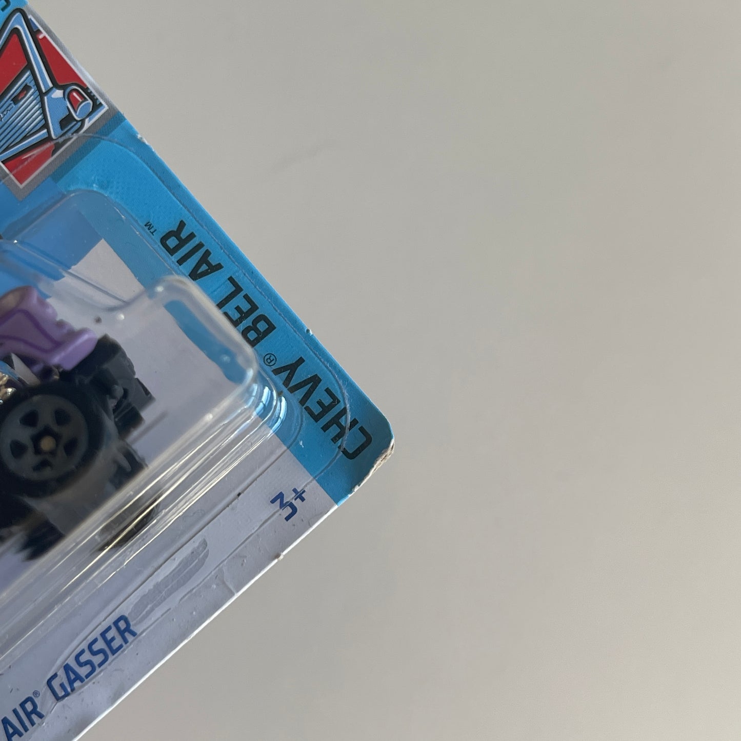 Hot Wheels '55 Chevy Bel Air Gasser (Pink) Short Card (Damaged) Chevy Bel Air 43/250