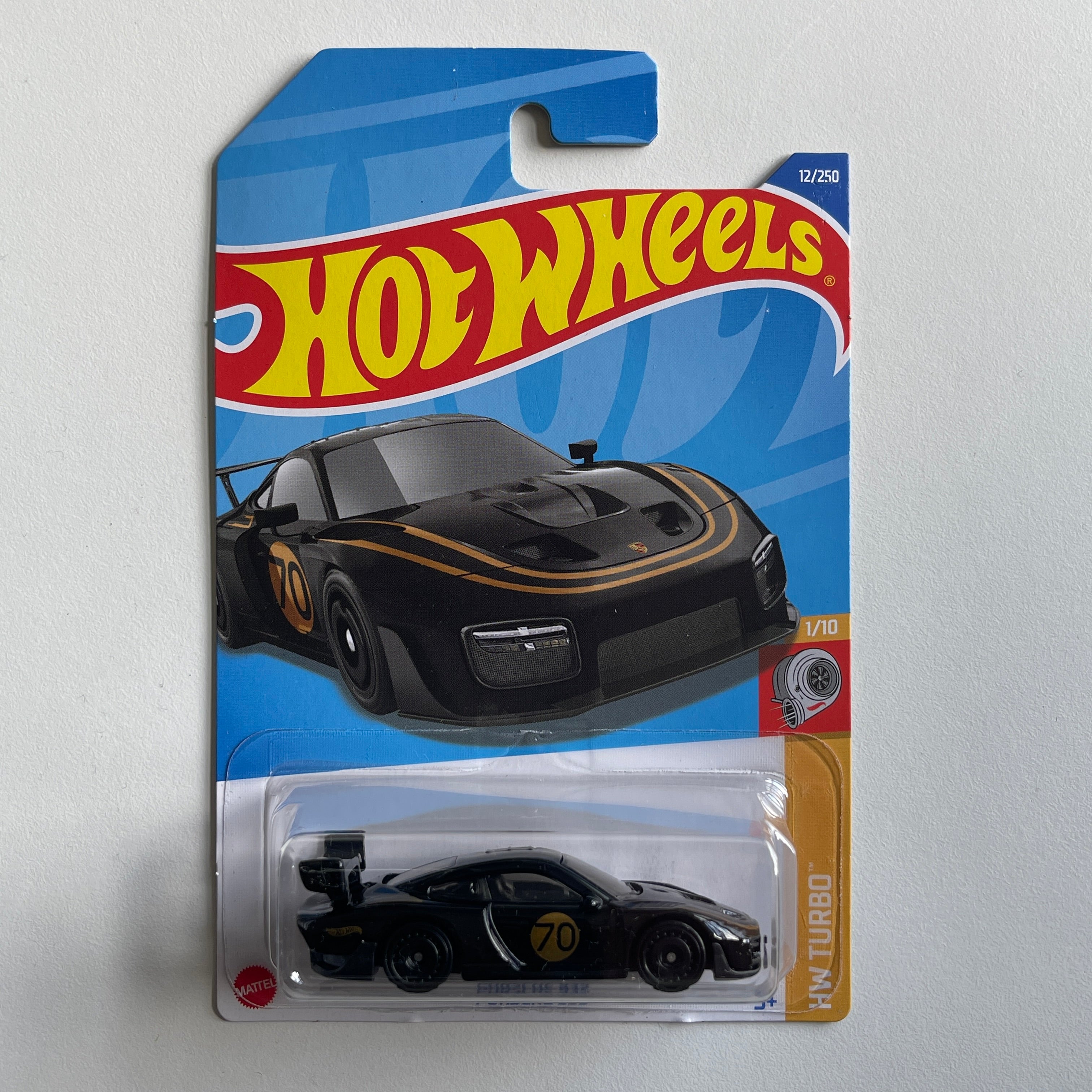 Hot Wheels Porsche 935 Black Long Card Hw Turbo 12250 Hobby Cars