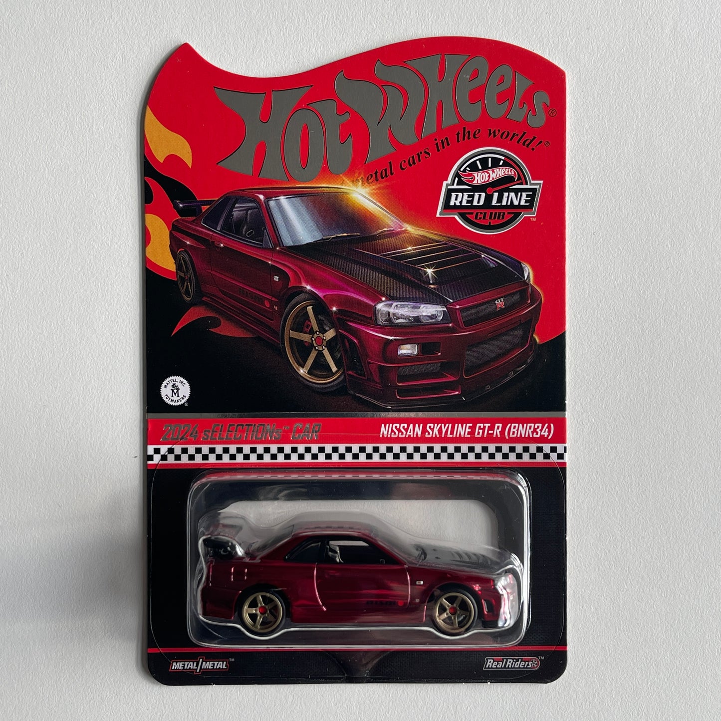 Hot Wheels Collectors 2025 RLC Exclusive Nissan Skyline GTR (R34) (Red)