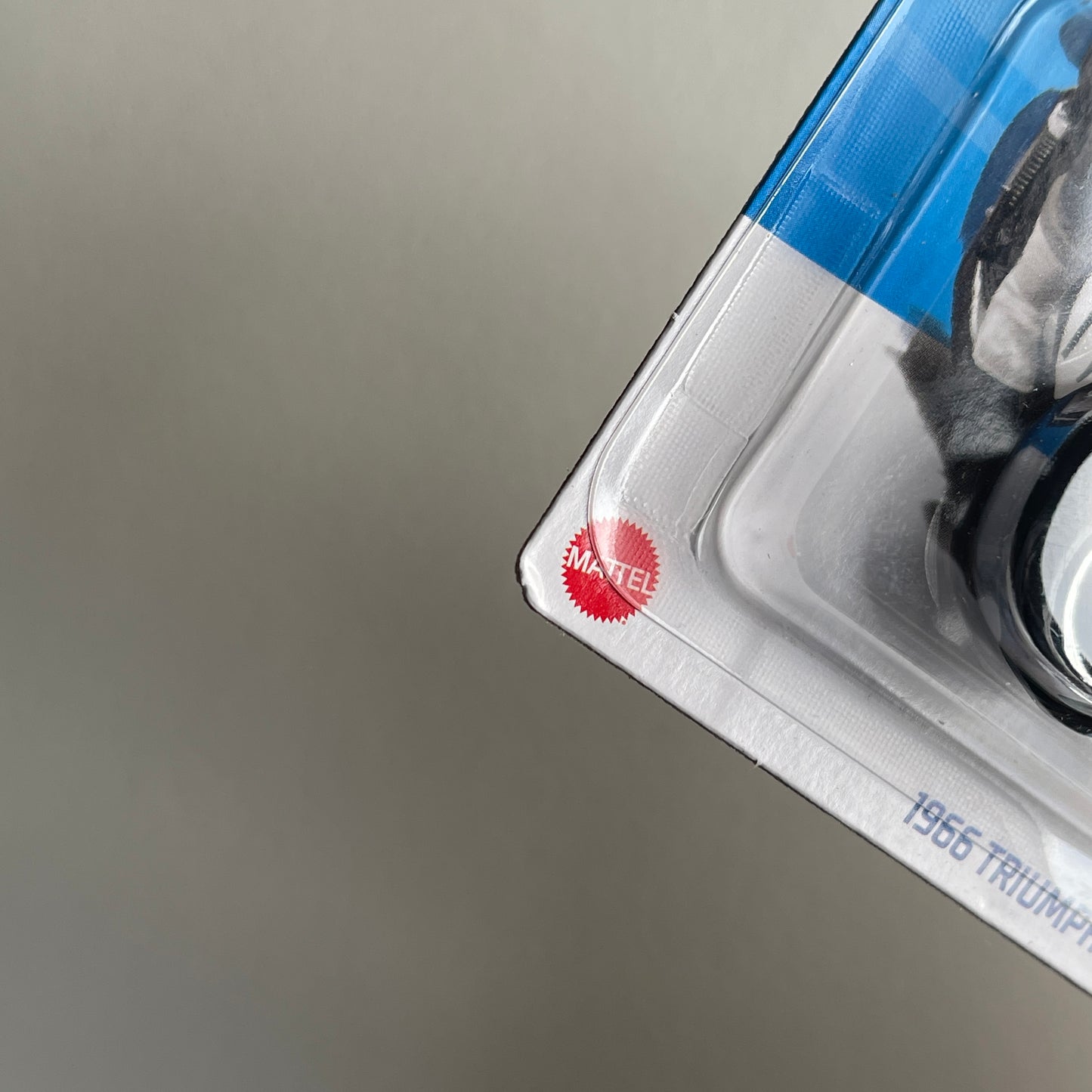 Hot Wheels 1966 Triumph Tiger 100 (White/Black) Short Card (Damaged) Factory Fresh 190/250