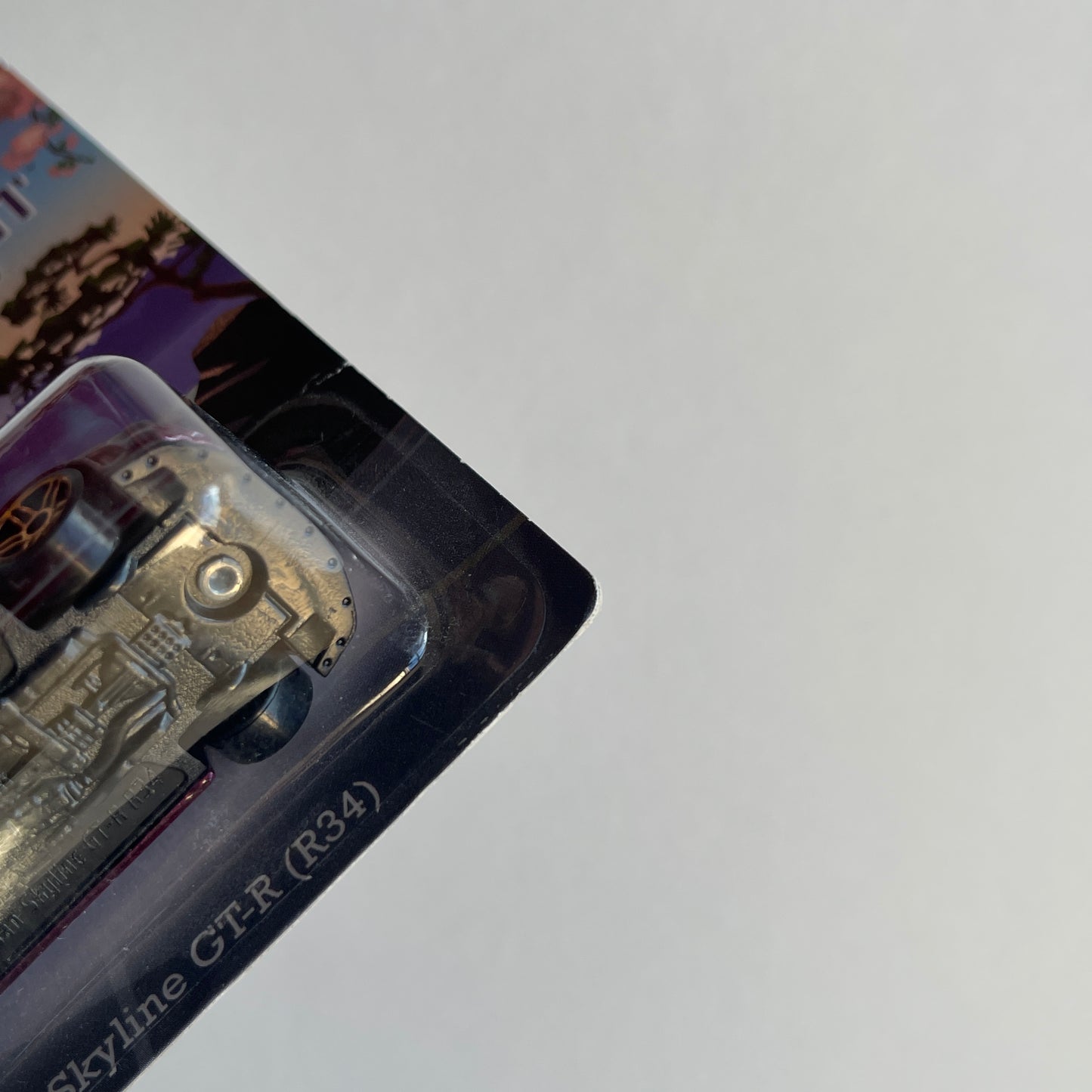 Hot Wheels Nissan Skyline GTR (R34) (Purple) Long Card (Damaged) HW Road Trippin' Mt. Fuji Touge Road
