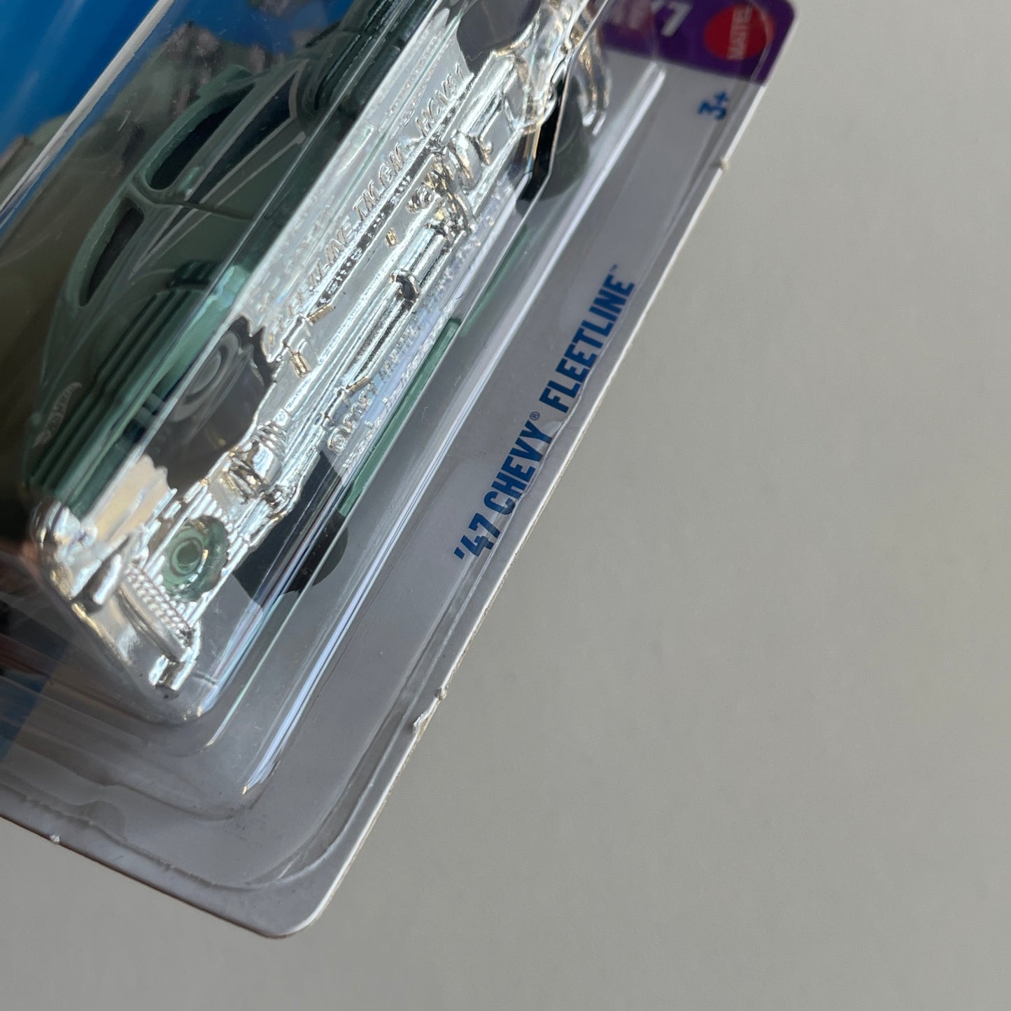 Hot Wheels '47 Chevy Fleetline (Turquoise) Short Card (Damaged) Layin' Low 45/250