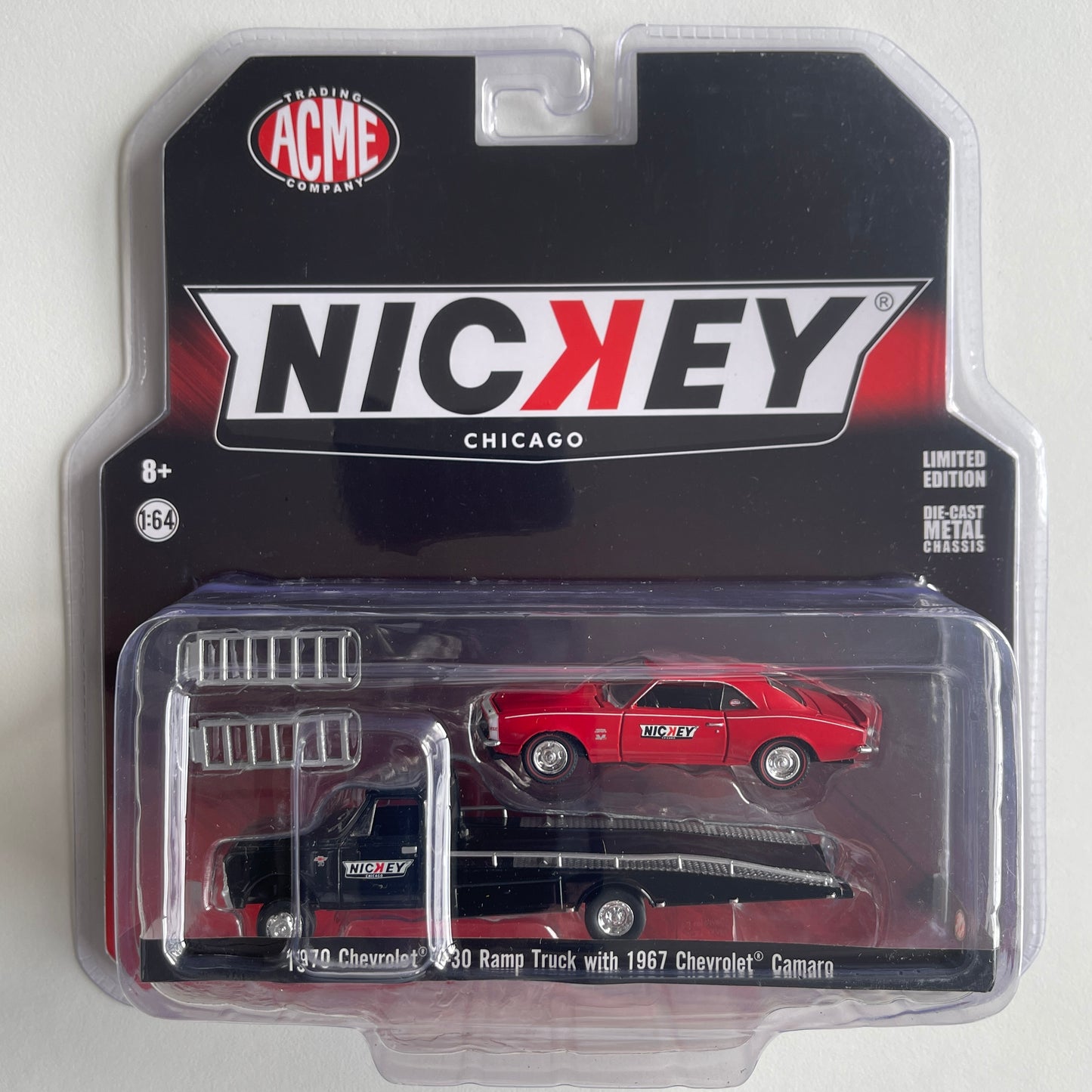 ACME Nickey 1970 Chevrolet C-30 Ramp Truck with 1967 Chevrolet Camaro