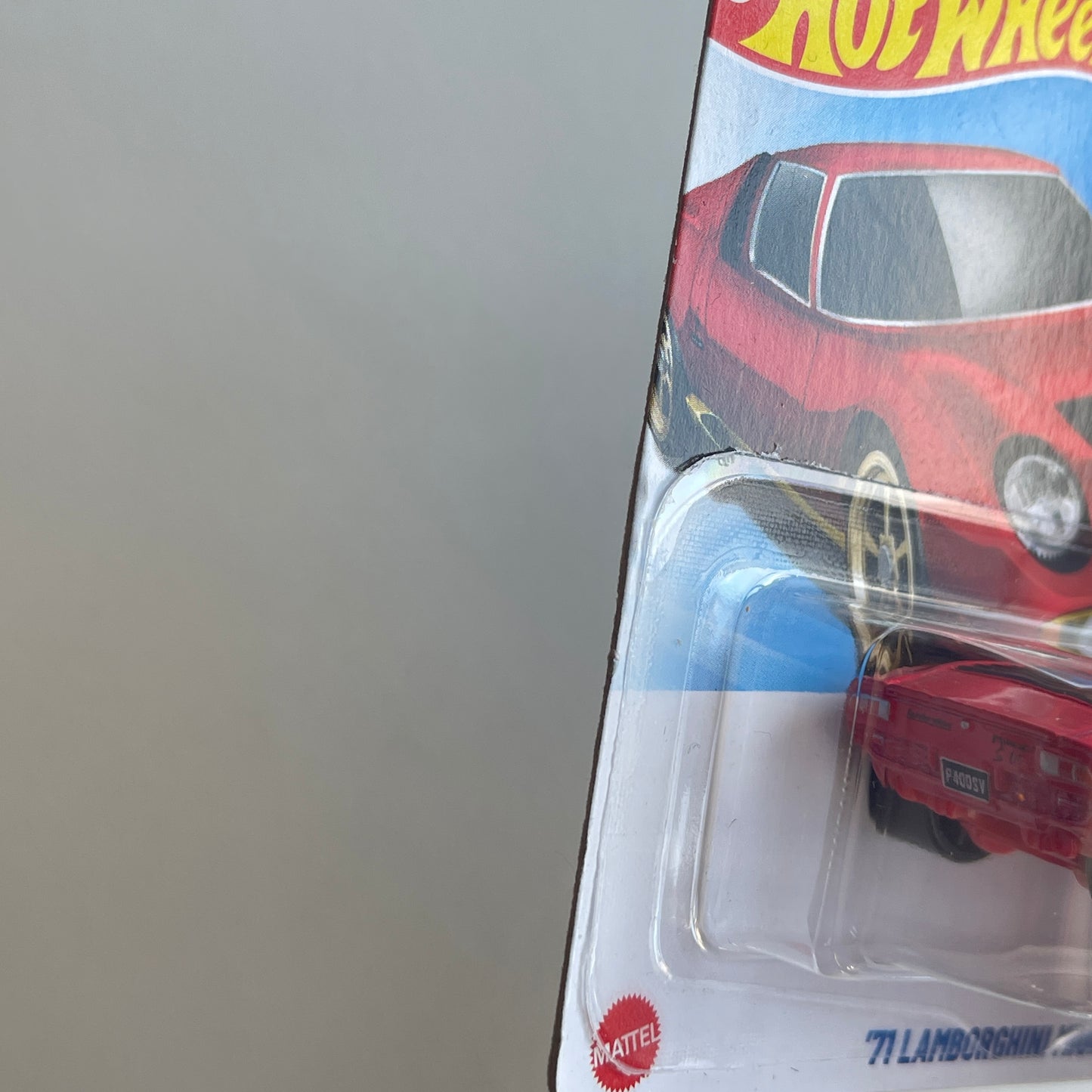 Hot Wheels '71 Lamborghini Miura SV (Red) Short Card (Damaged) HW: '70s Vs. '90s 78/250
