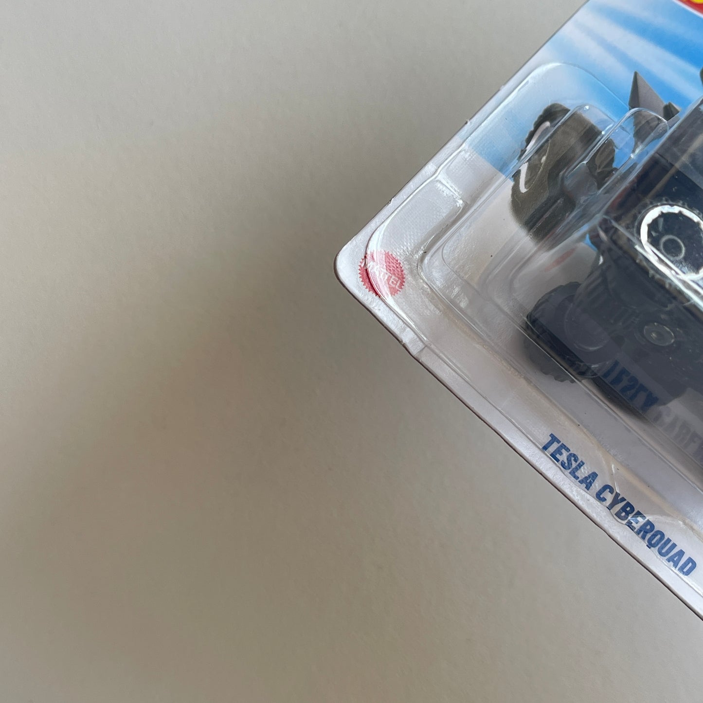 Hot Wheels Tesla Cyberquad (Gray) Short Card (Damaged) HW Dirt 82/250