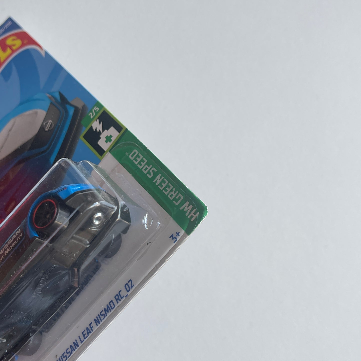 Hot Wheels Nissan Leaf Nismo RC_02 (Blue) Long Card (Damaged) HW Green Speed 100/250