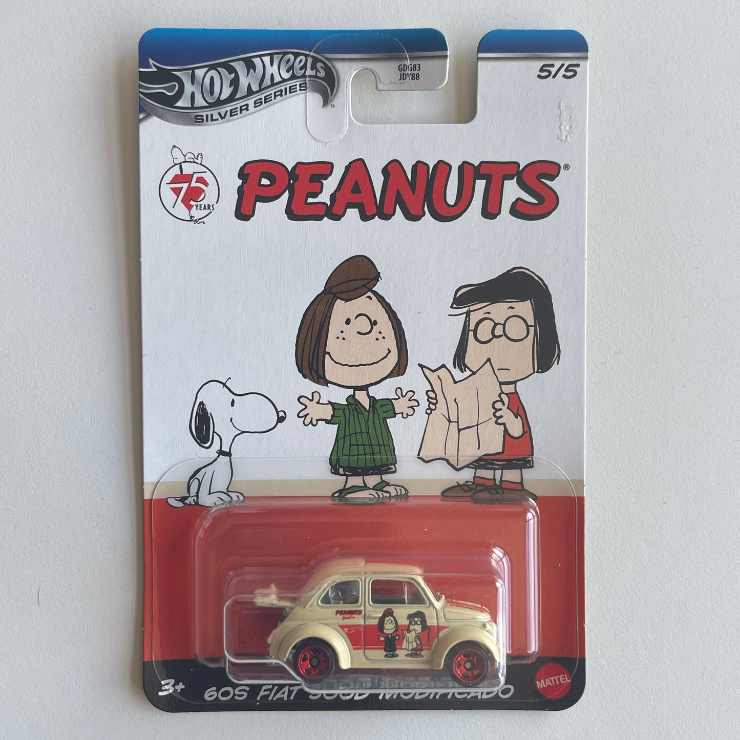 Hot Wheels 2025 Peanuts Series 60s Fiat 500D Modificado
