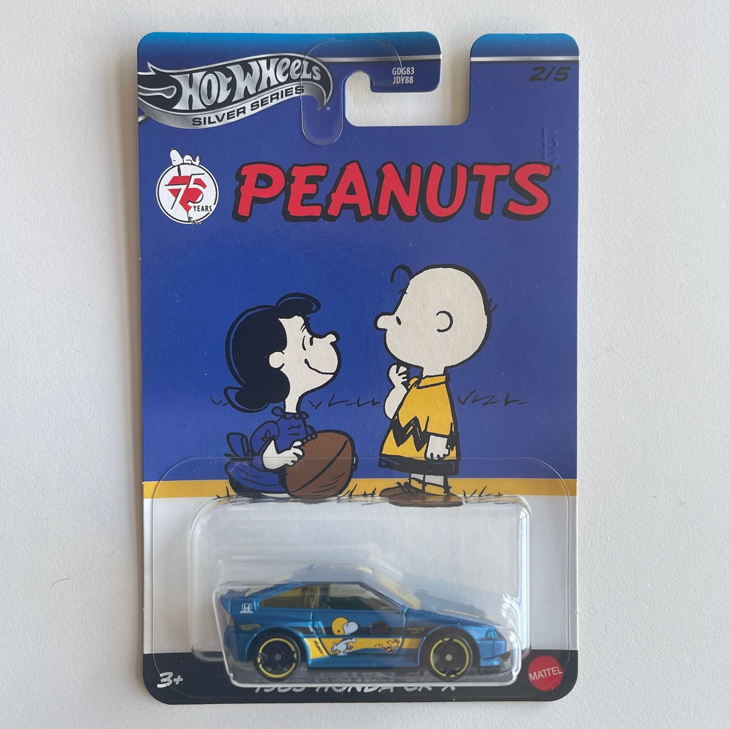 Hot Wheels 2025 Peanuts Series 1985 Honda CR-X