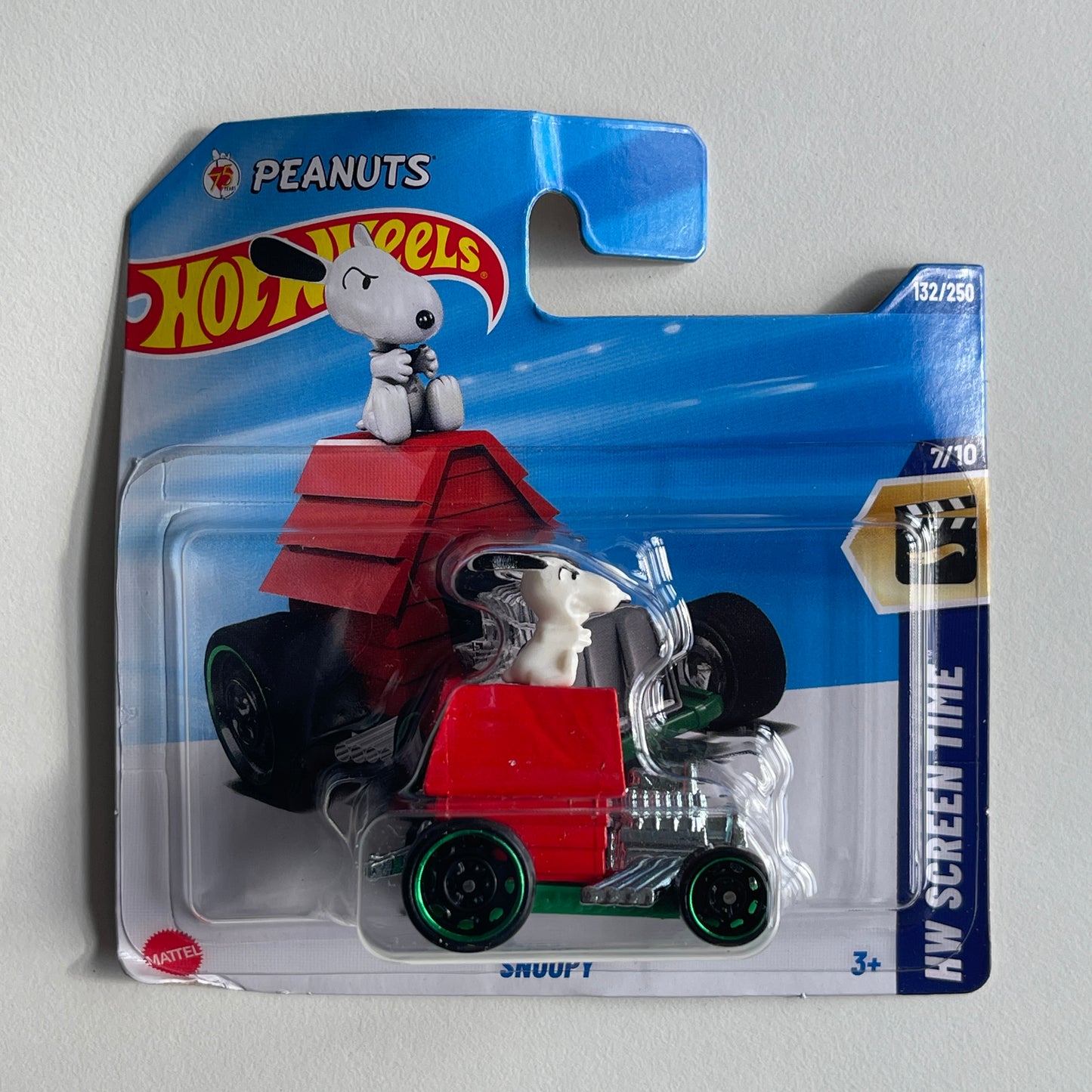 Hot Wheels Snoopy (Red) Short Card (Damaged) HW Screen Time 132/250
