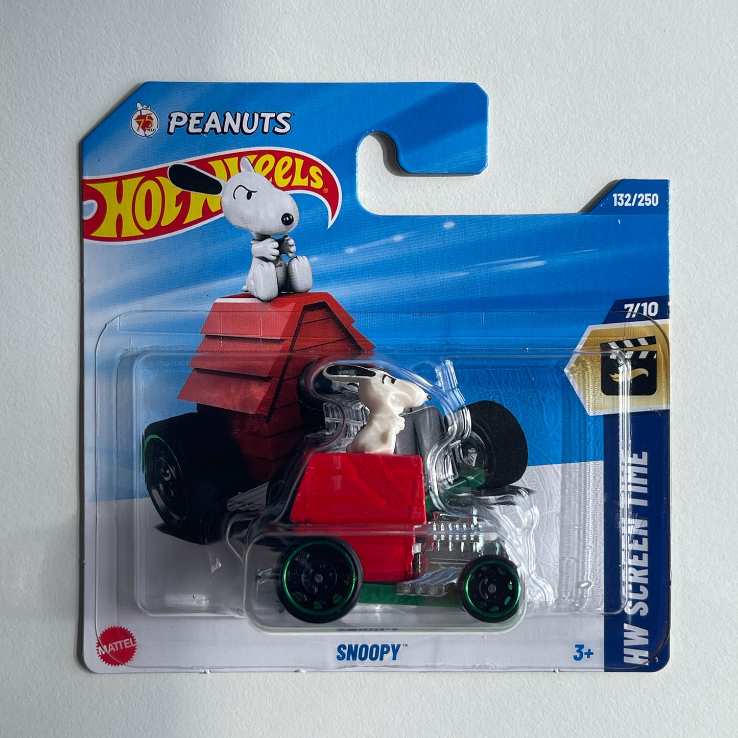 Hot Wheels Snoopy (Red) Short Card HW Screen Time 132/250