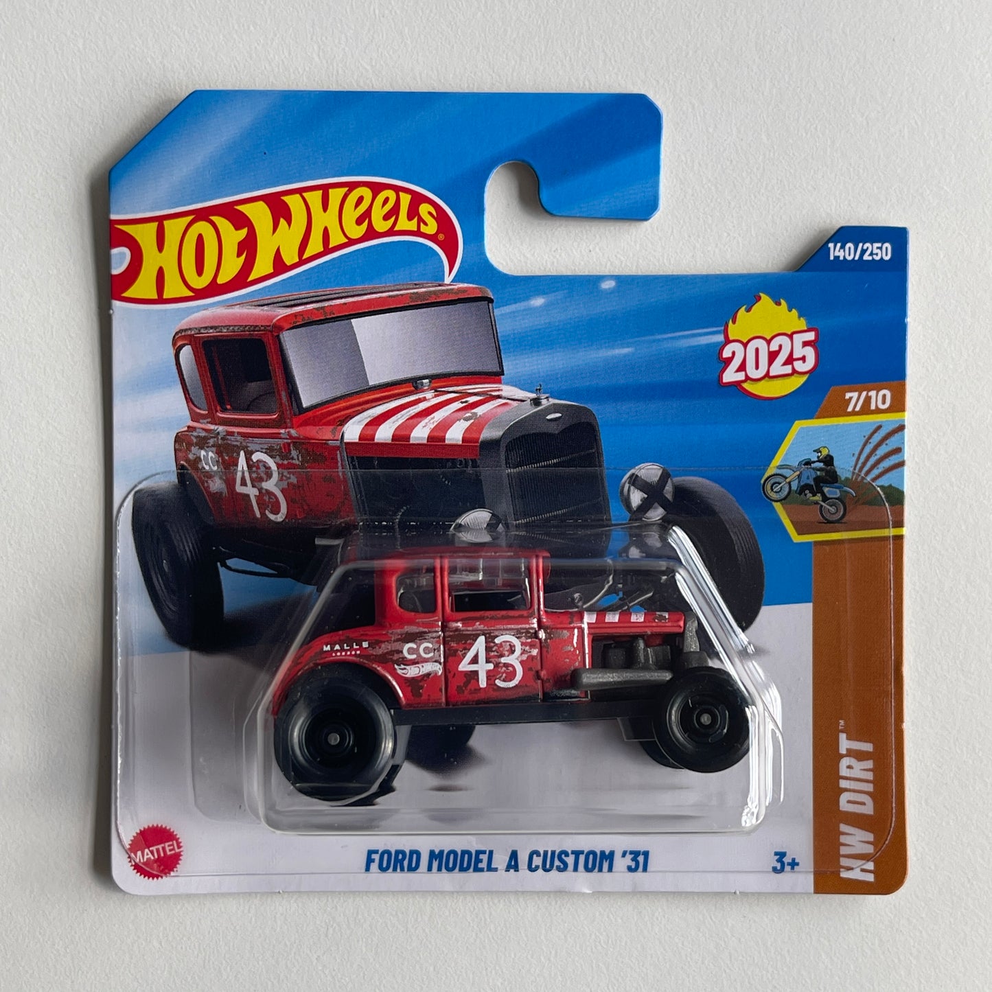 Hot Wheels Ford Model A Custom '31 (Red) Short Card HW Dirt 140/250