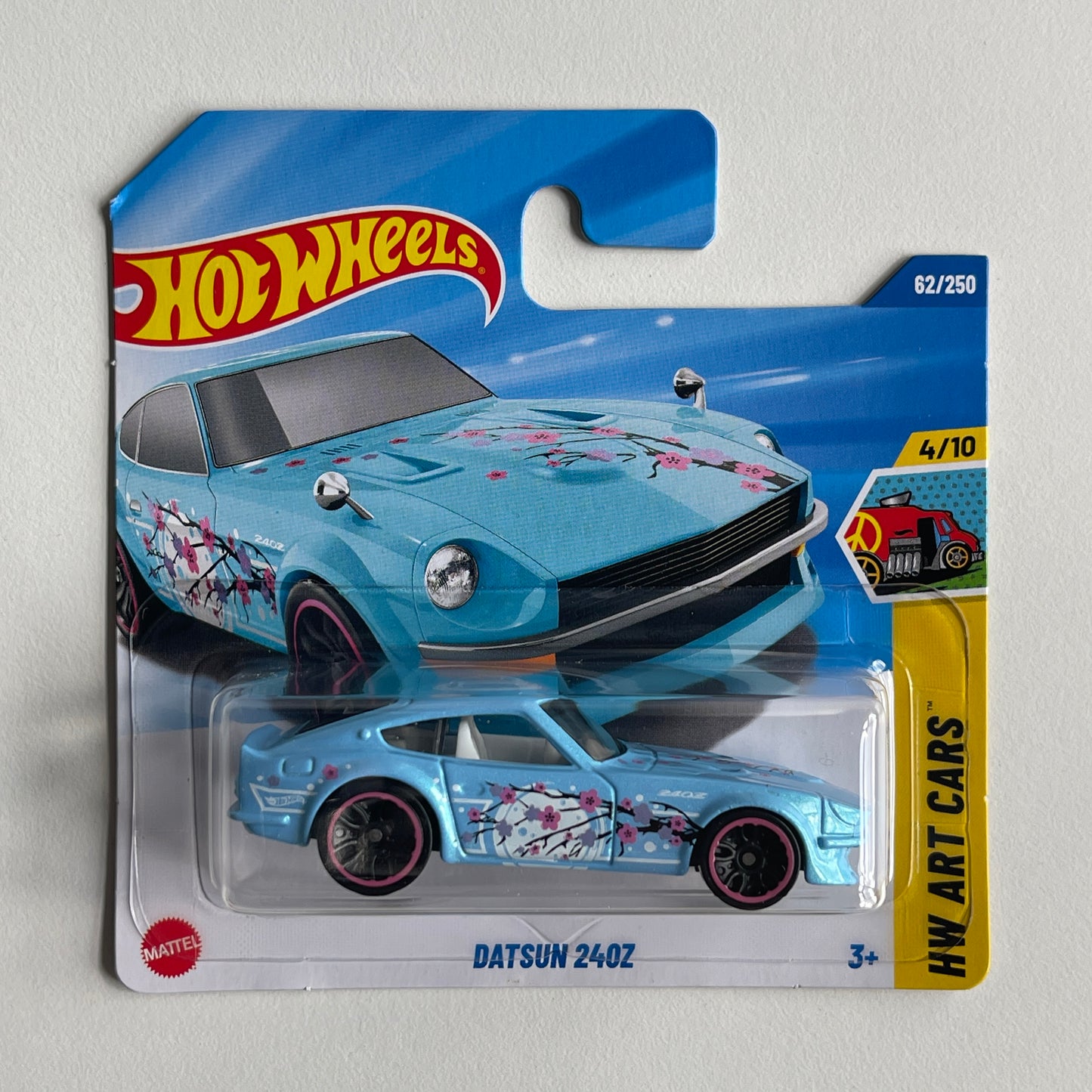Hot Wheels Datsun 240Z (Turquoise) Short Card HW Art Cars 62/250