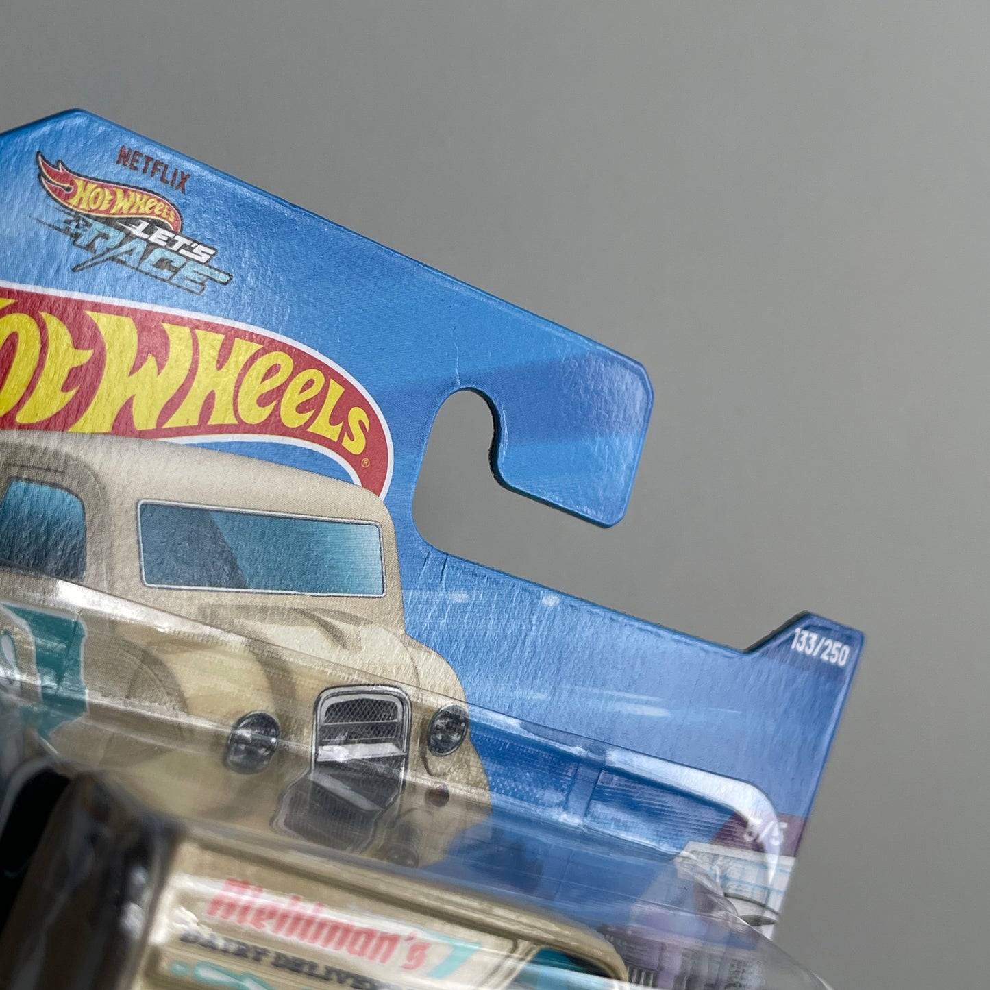 Hot Wheels Monster Dairy Delivery (Buff) Short Card (Damaged) HW Designed By 133/250