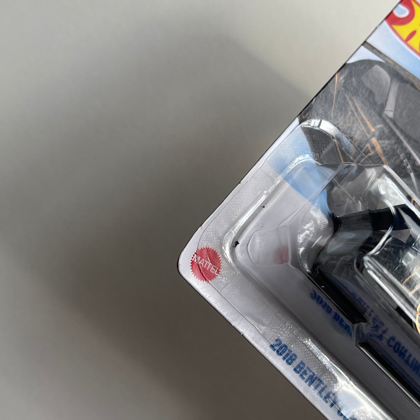 Hot Wheels 2018 Bentley Continental GT3 (Black) Short Card (Damaged) HW Race Day 162/250