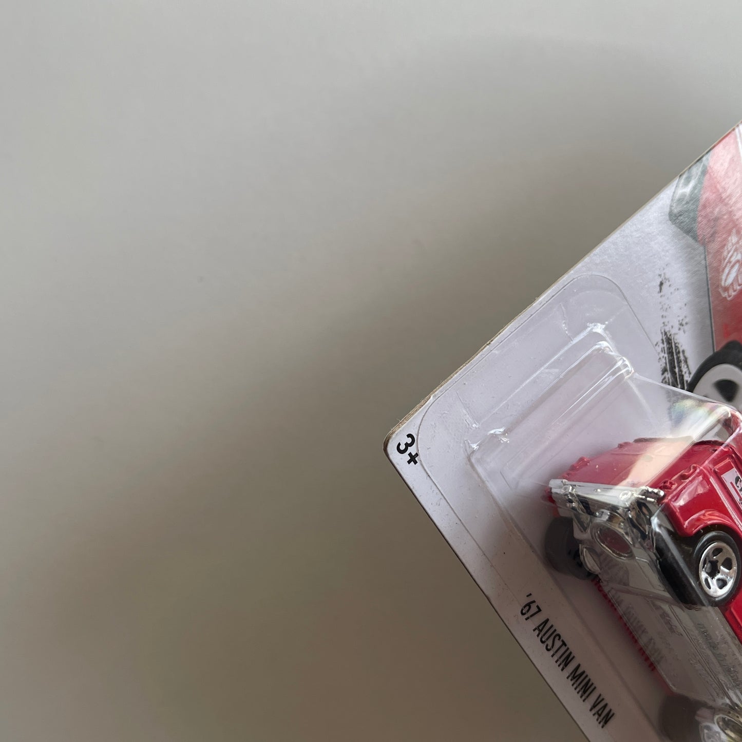 Hot Wheels '67 Austin Mini Van (Red) Long Card (Damaged) HW City Works 175/250