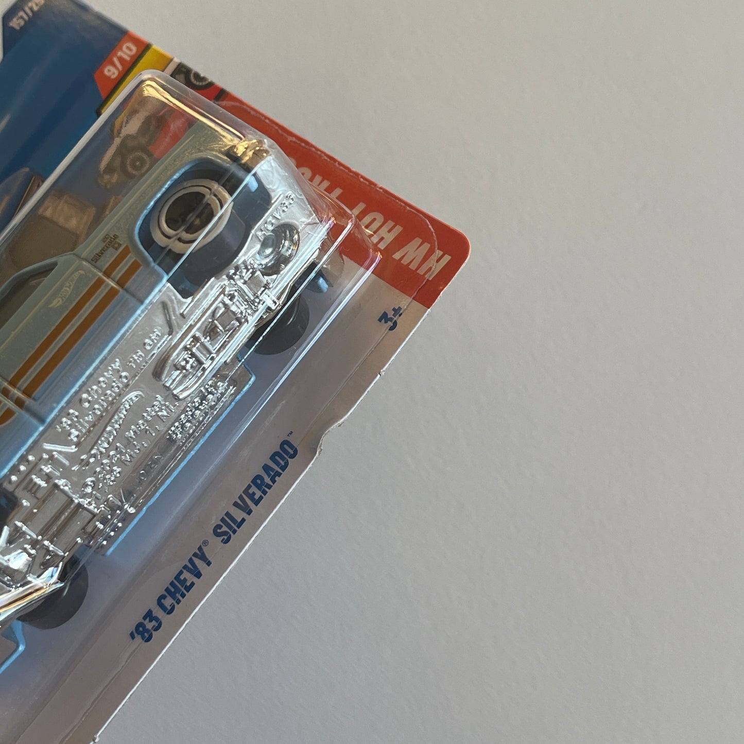 Hot Wheels '83 Chevy Silverado (Aqua Blue) Short Card (Damaged) HW Hot Trucks 157/250