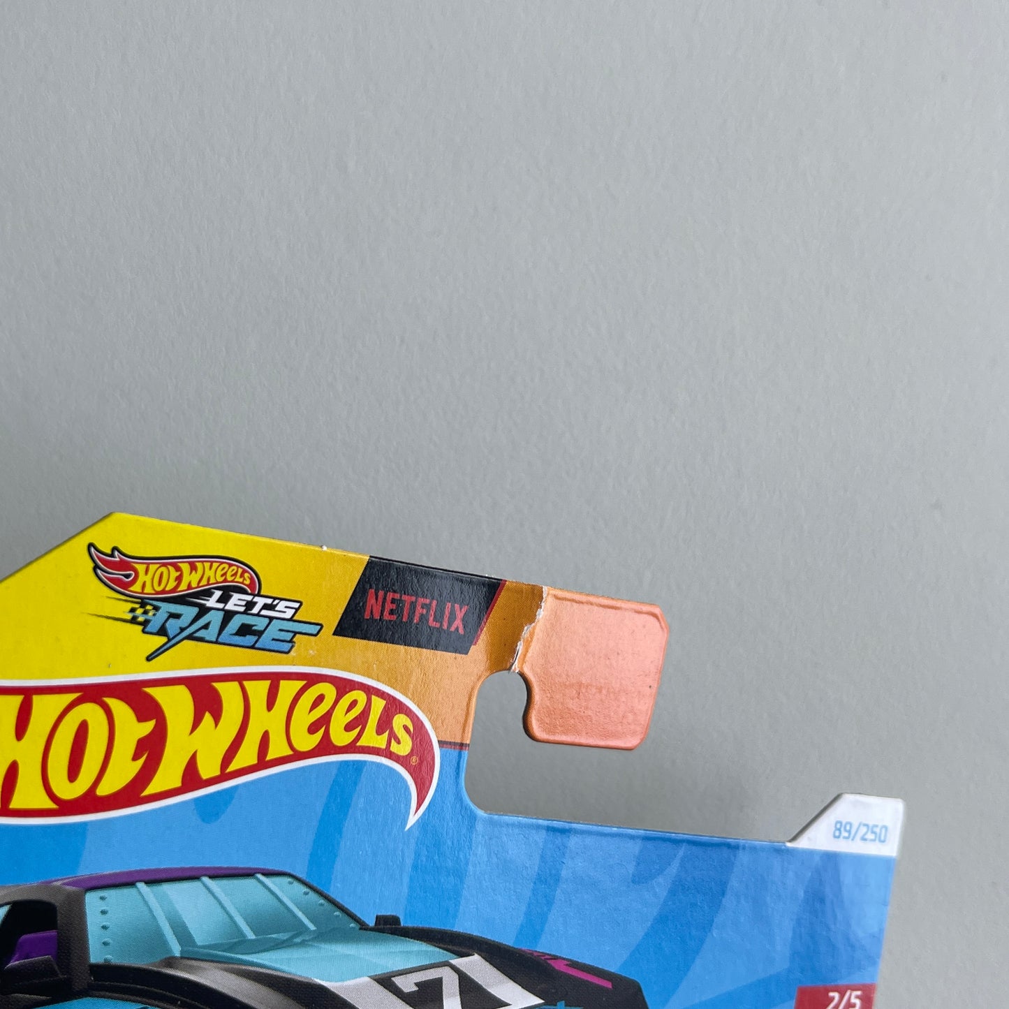 Hot Wheels Netflix GT-Scorcher (Black/Purple) Short Card Hot (Damaged) Wheels Let's Race 89/250