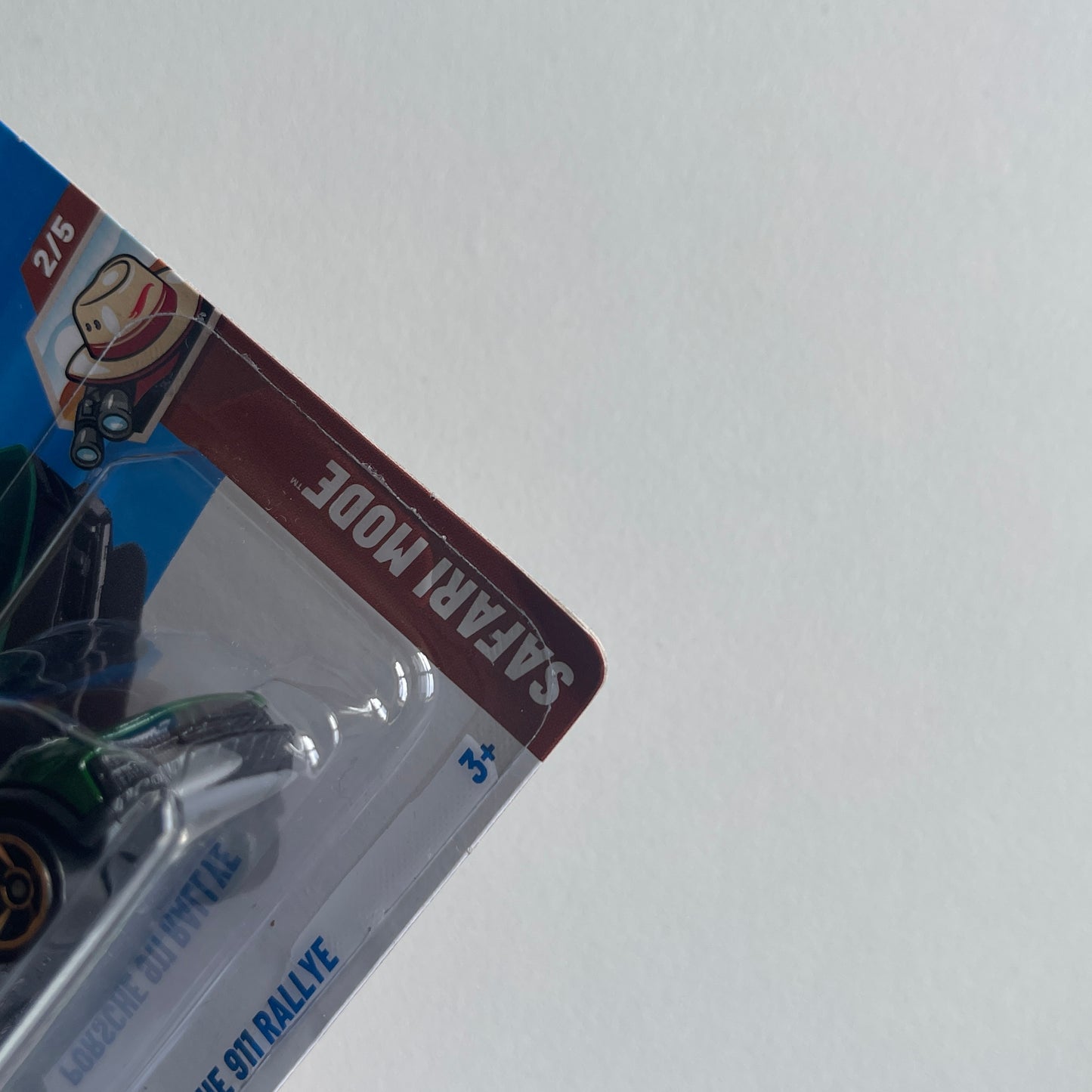 Hot Wheels Porsche 911 Rallye (Green) Short Card (Damaged) Safari Mode 154/250
