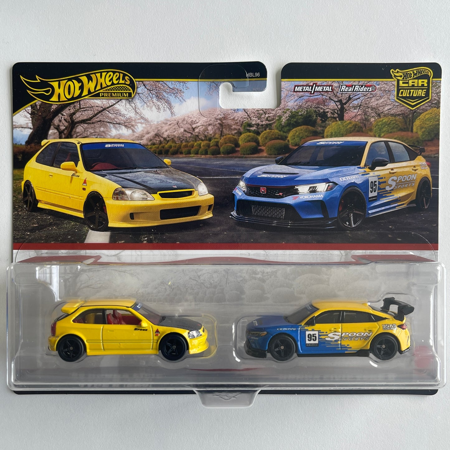 Hot Wheels 2 Twin Pack '99 Honda Civic Type R (EK9) - Honda Civic Type R