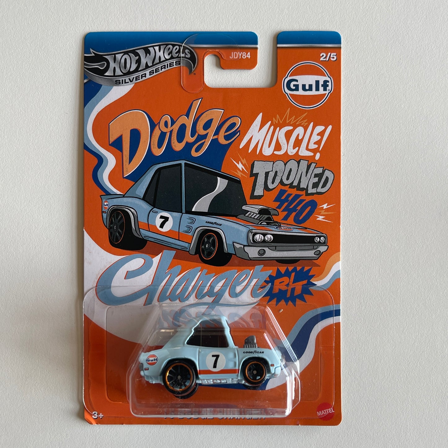 Hot Wheels Noppo Gulf Racing '70 Dodge Charger (Damaged)