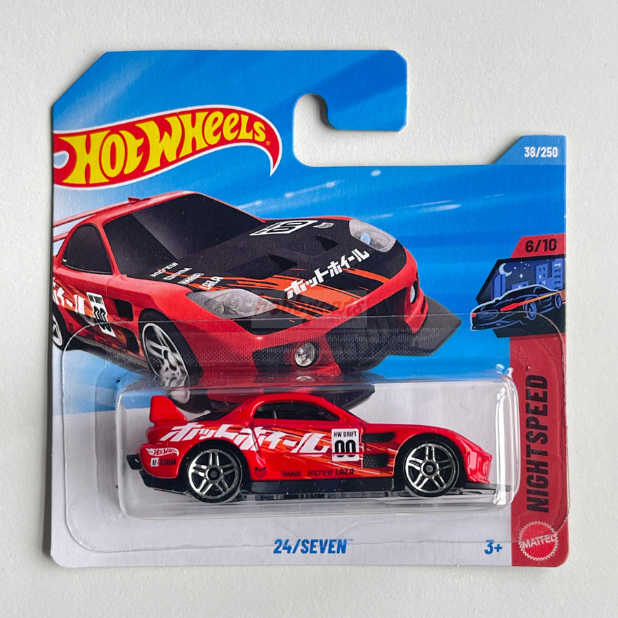 Hot Wheels 24/Seven (Red) Short Card Nightspeed 38/250