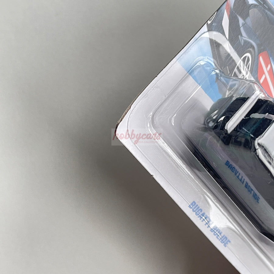 Hot Wheels Bugatti Bolide (Navy) Short Card (Damaged) HW Starting Grid 50/250